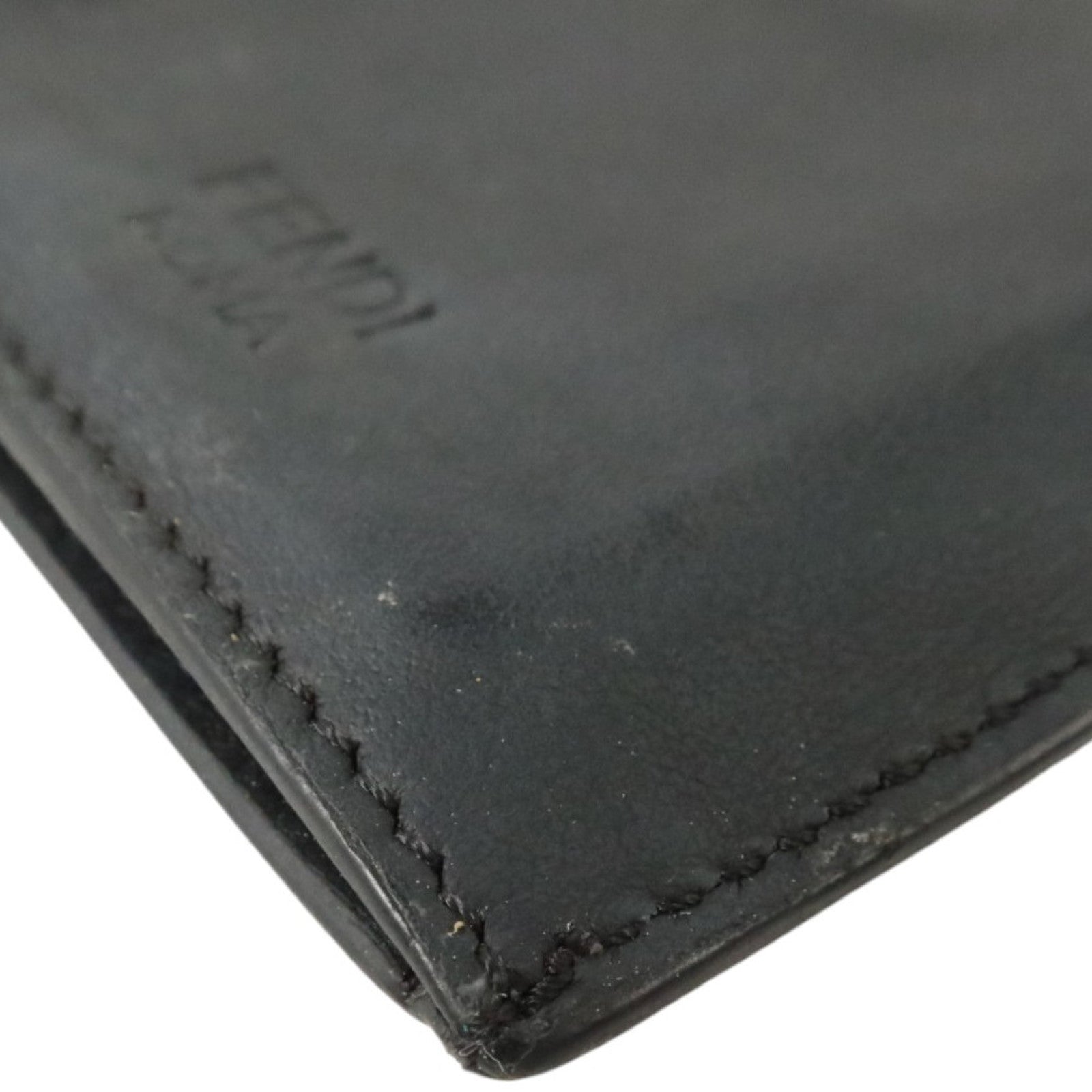 FENDI 牛皮皮革Card Holder銀扣卡片套