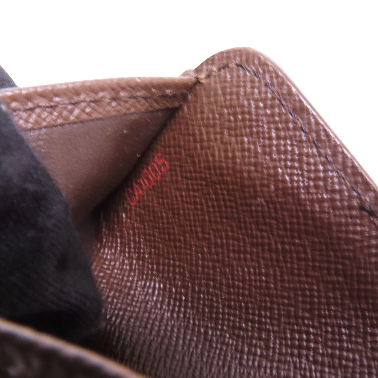 LOUIS VUITTON Damier Ebene Compact Zip Wallet金扣短錢包