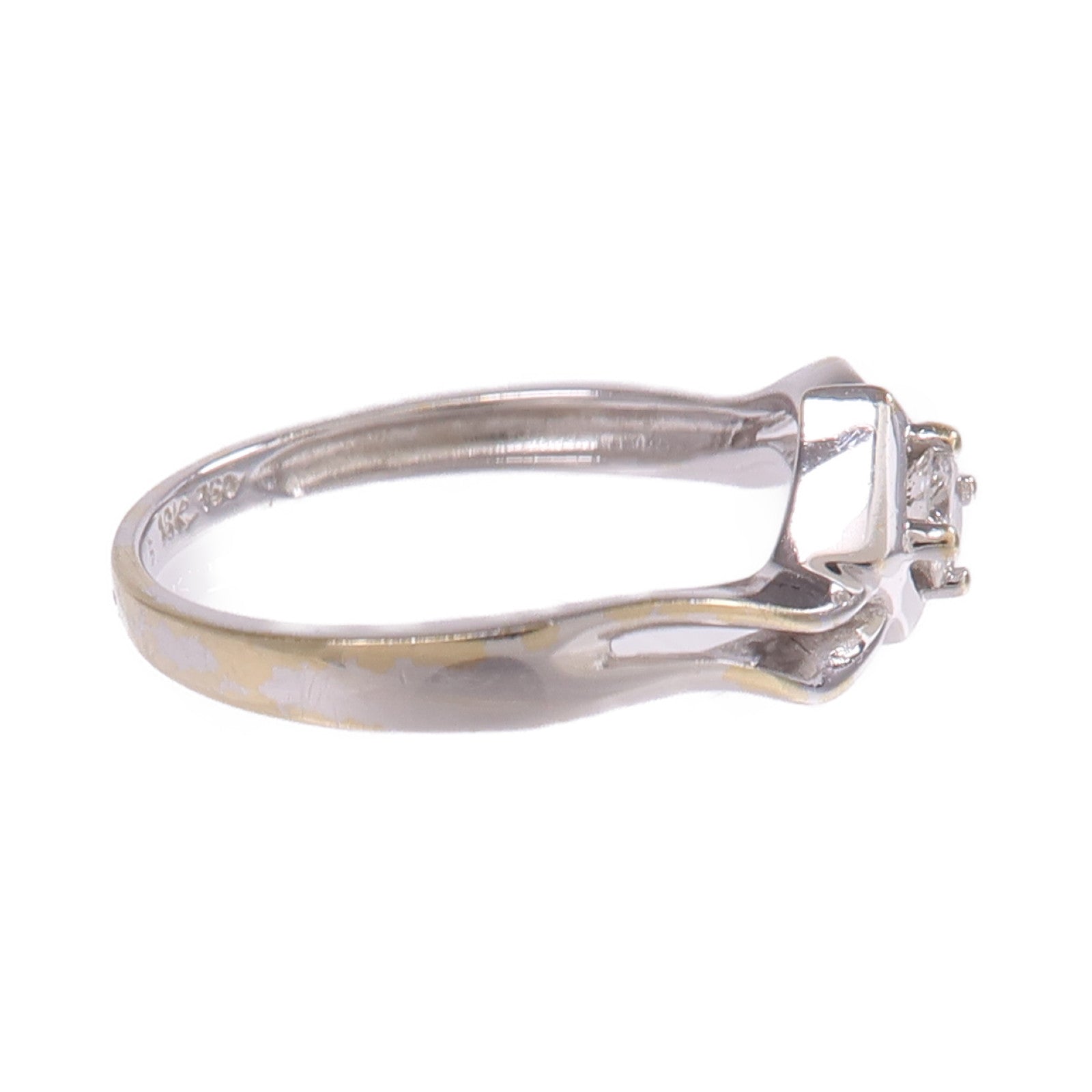 JEWELRY 【激減優惠】18K白金Diamond Ring鑽石戒指US#5.75