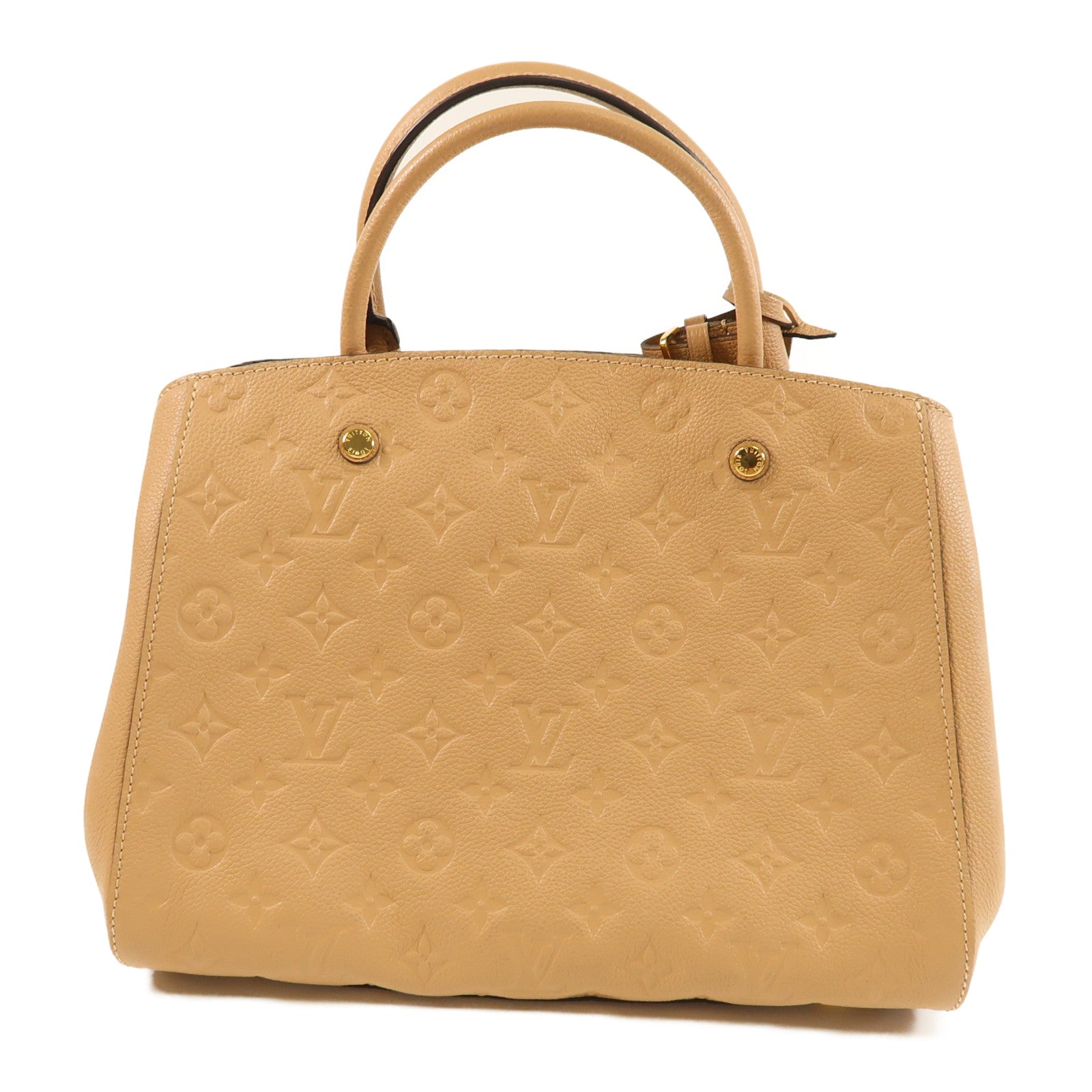 LOUIS VUITTON Monogram Empreinte Montaigne MM手挽肩背兩用袋