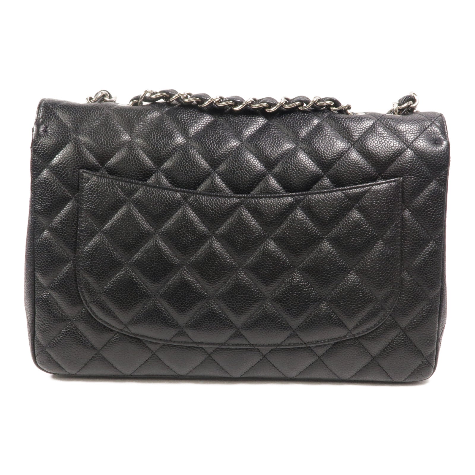 CHANEL 牛皮皮革Large Classic鏈帶肩背袋