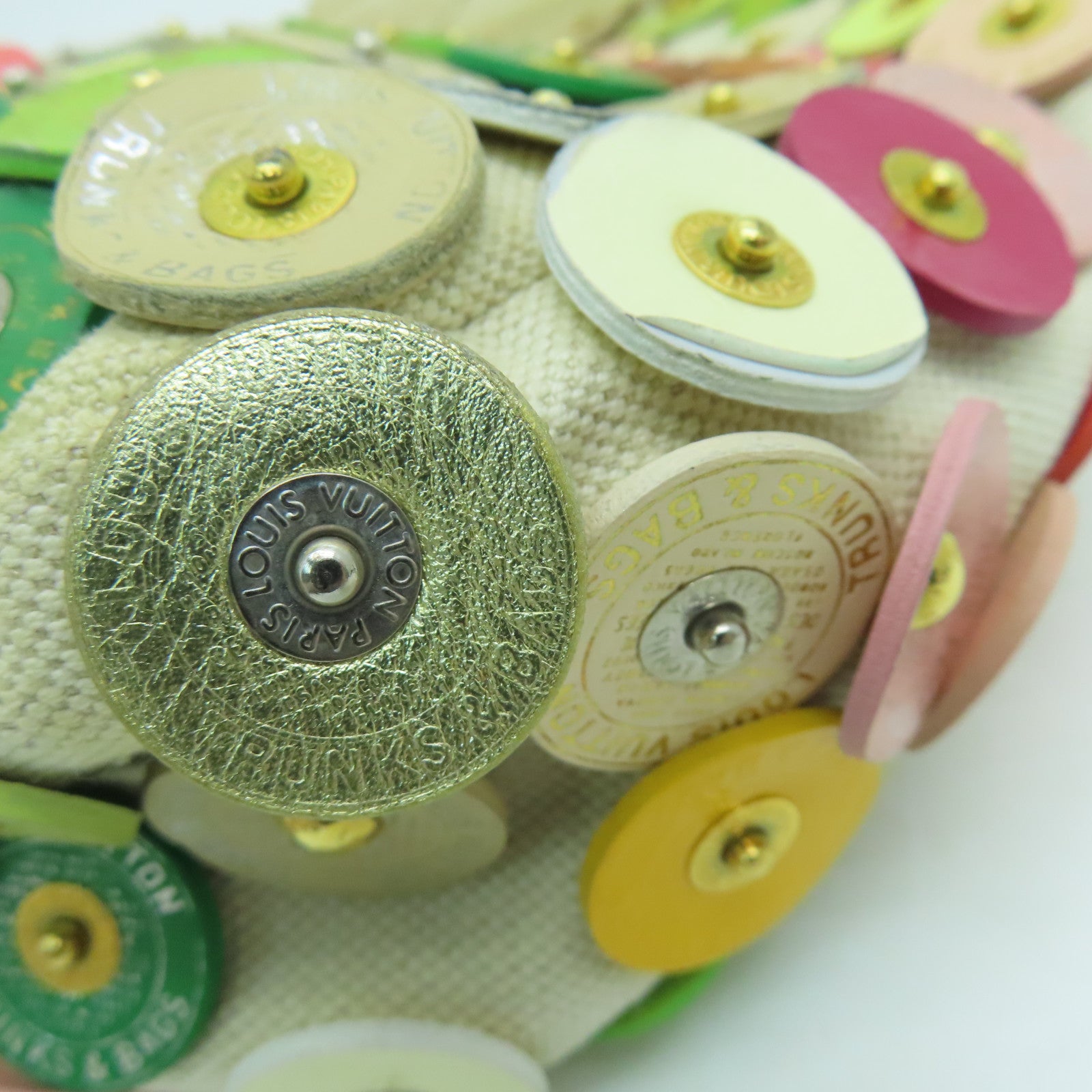LOUIS VUITTON 帆布Polka Dot Fleurs肩背袋彩色
