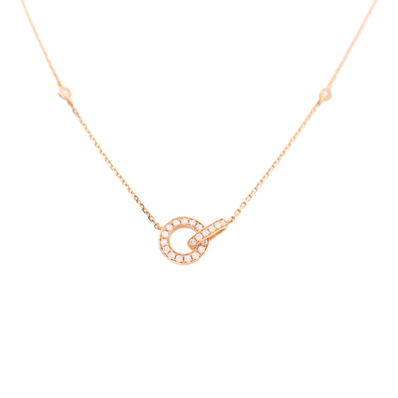 JEWELRY 18K玫瑰金/鑽石Diamond項鍊