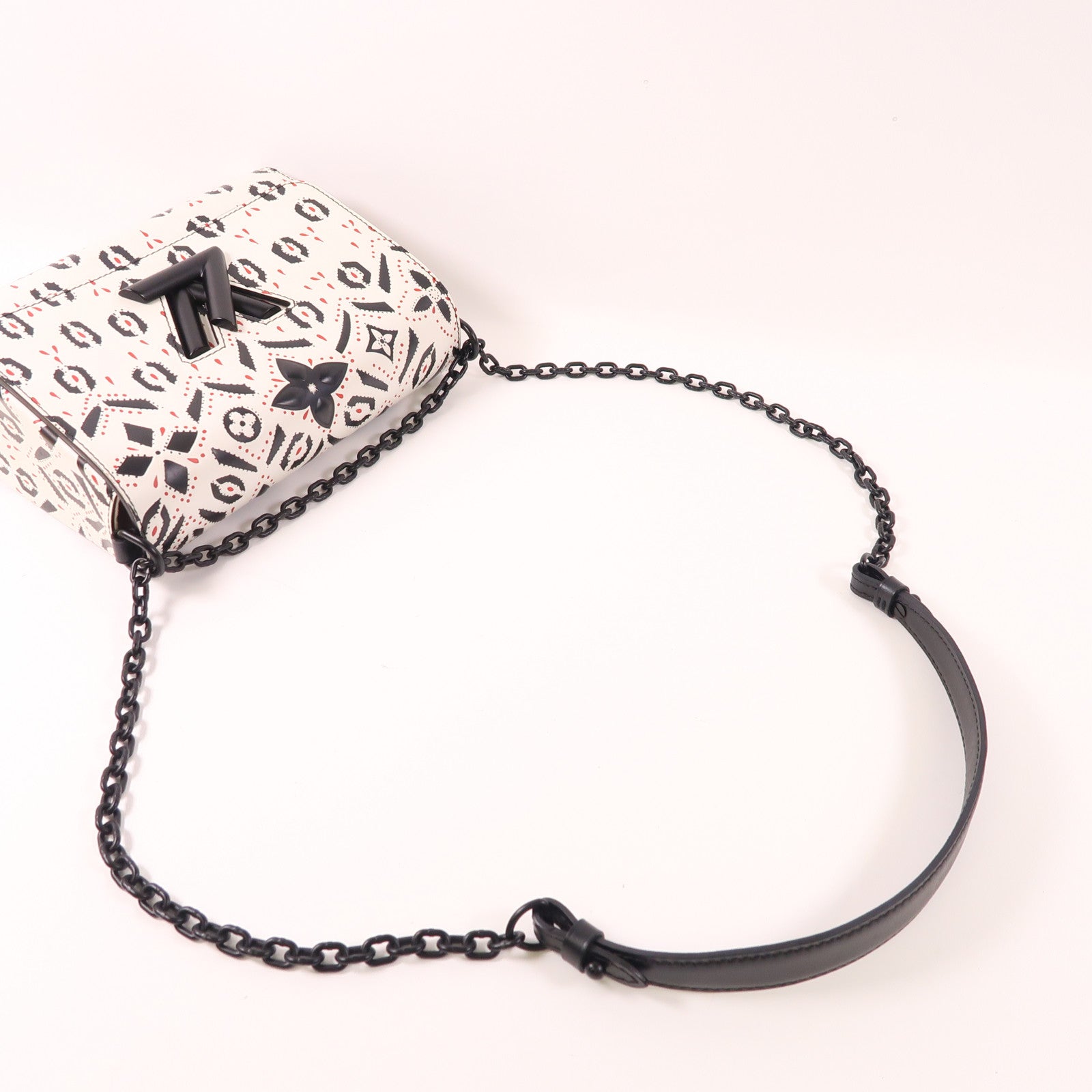 LOUIS VUITTON 牛皮皮革Graphic Print Twist MM手挽肩背兩用袋