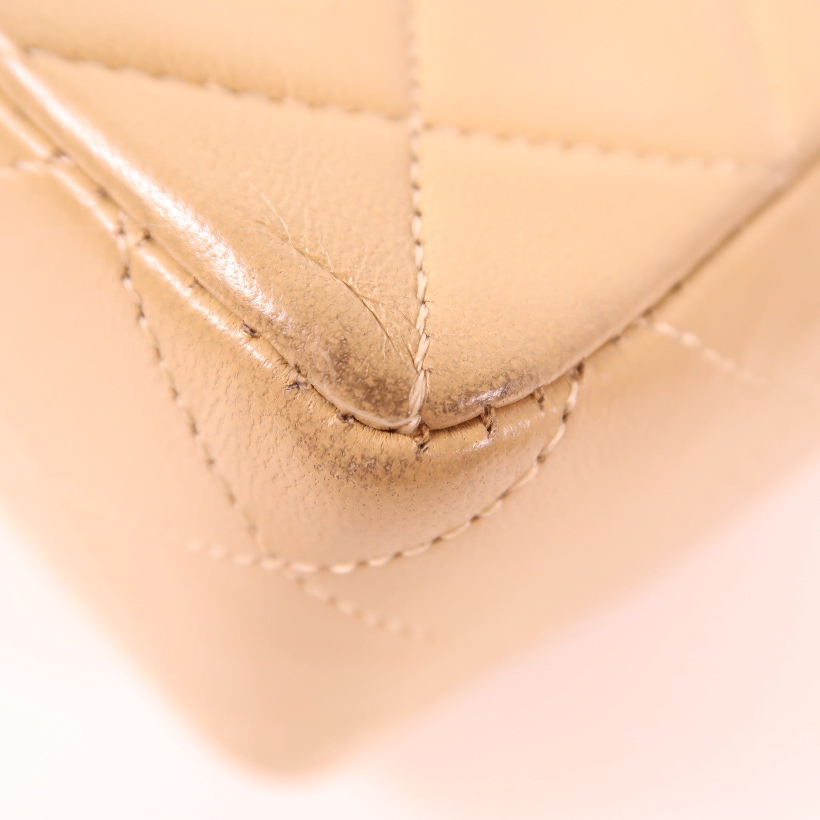 CHANEL 牛皮皮革Chain Shoulder金扣鏈帶肩背袋