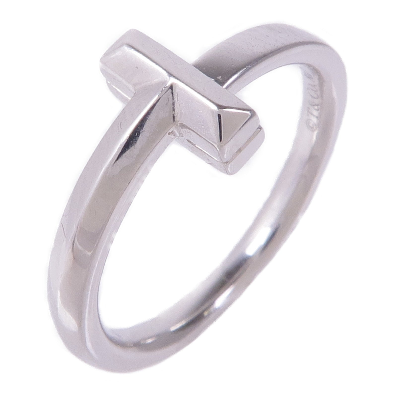 TIFFANY＆CO 【激減優惠】18K白金T1 Narrow Ring戒指US#4.75