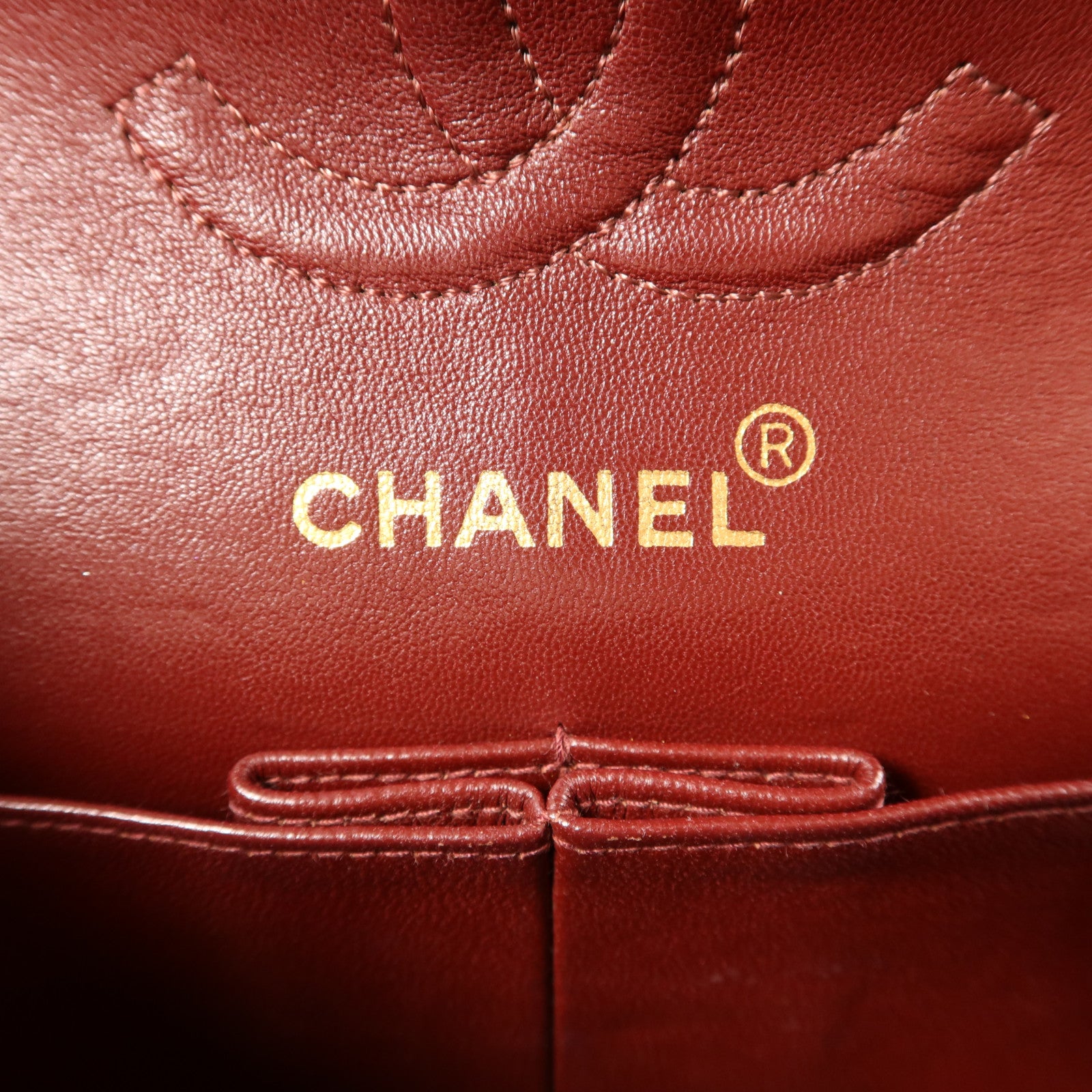 CHANEL 羊皮皮革Vintage Classic 23金扣鏈帶肩背袋