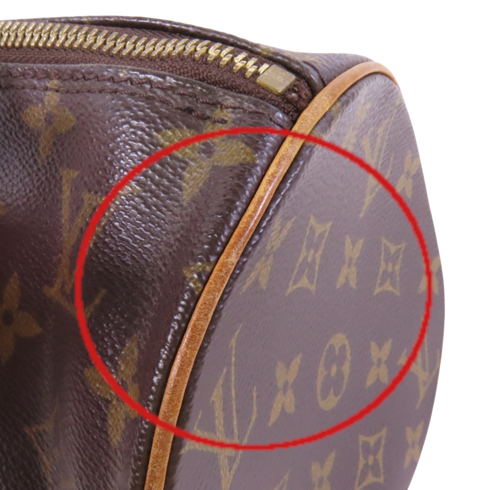 LOUIS VUITTON Monogram Papillon GM金扣手挽袋