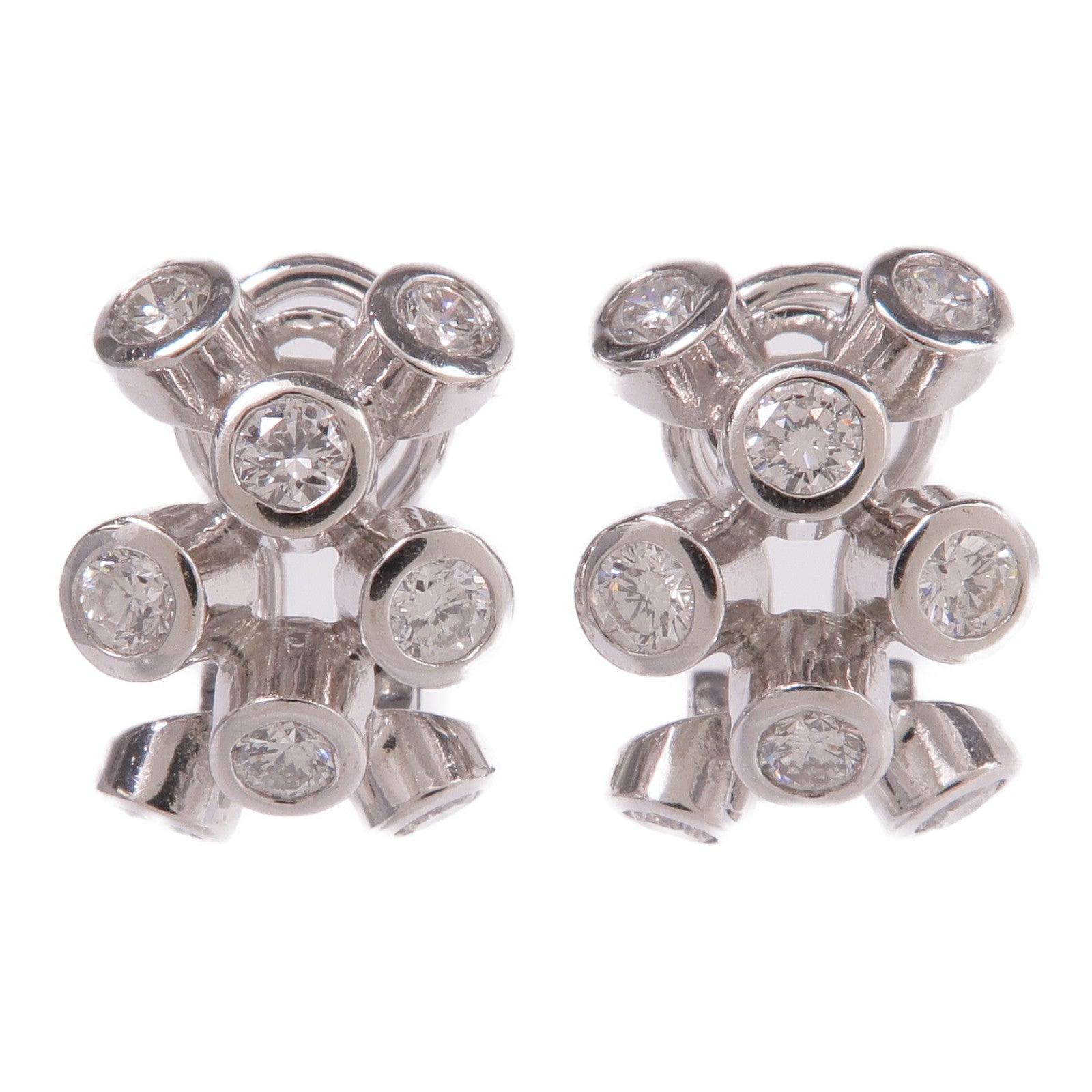 JEWELRY 18K白金Diamond Earrings鑽石耳環