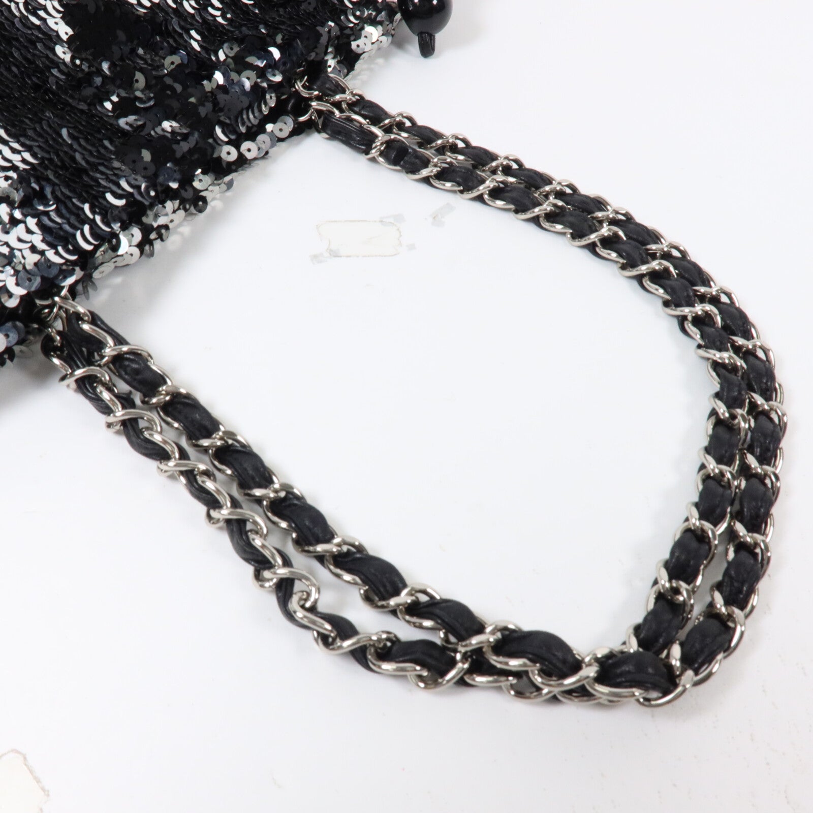 CHANEL 珠片CC Drawstring Tote Bag鏈帶手挽袋