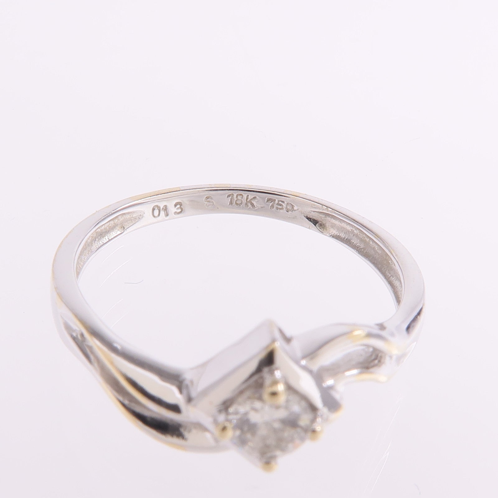 JEWELRY 【激減優惠】18K白金Diamond Ring鑽石戒指US#5.75
