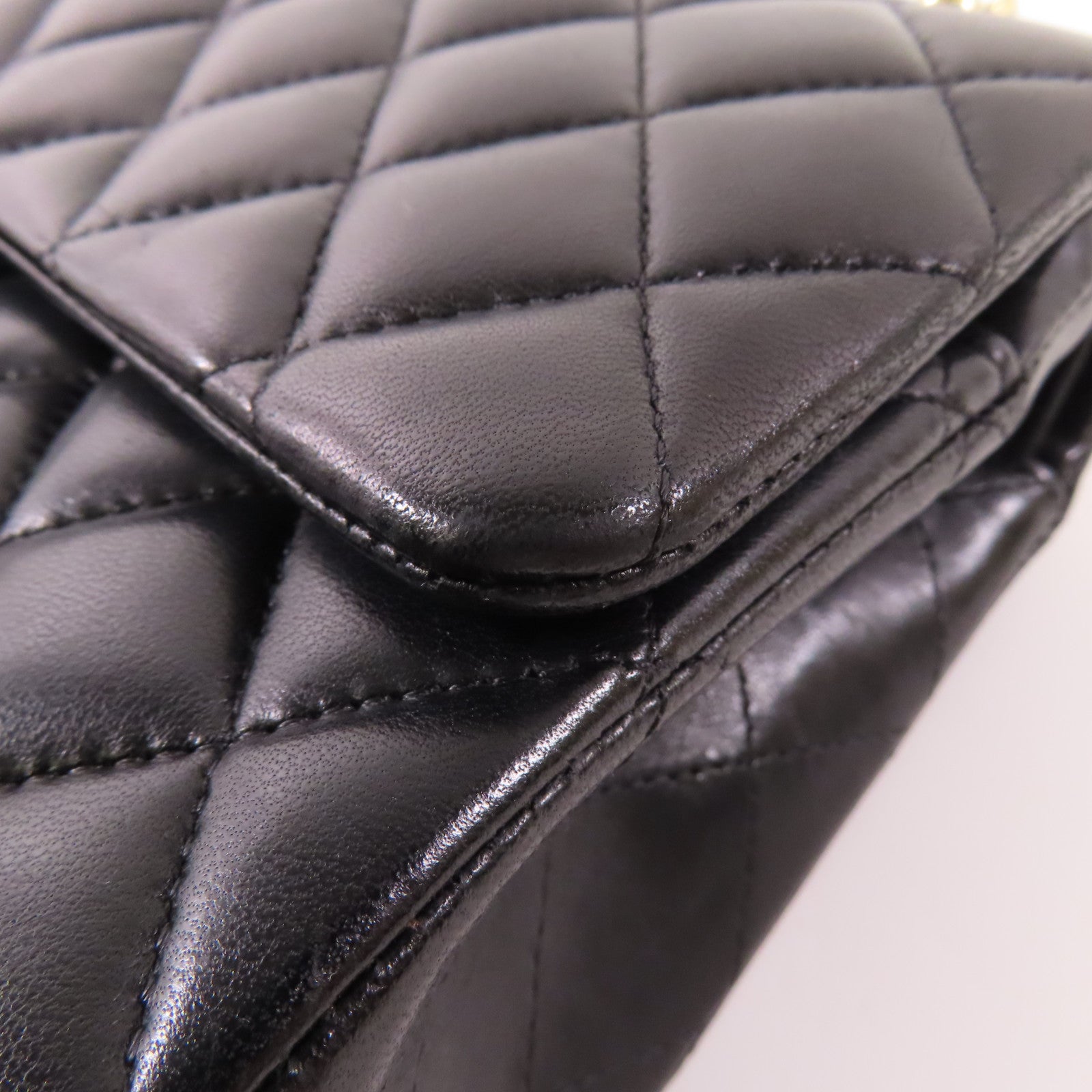 CHANEL 羊皮皮革Classic 25金扣鏈帶肩背袋