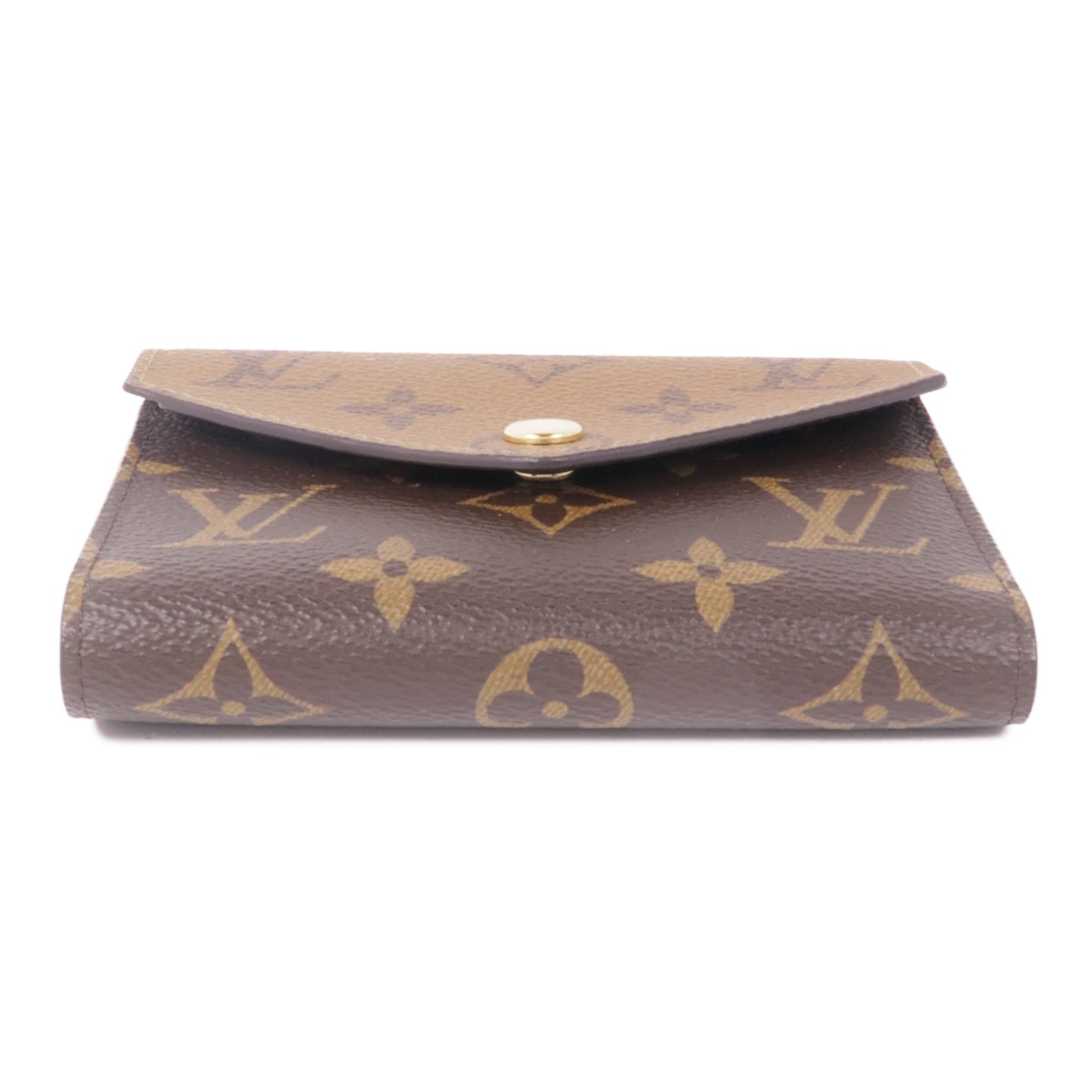 LOUIS VUITTON Monogram/Monogram Reverse Victorine Wallet金扣錢包