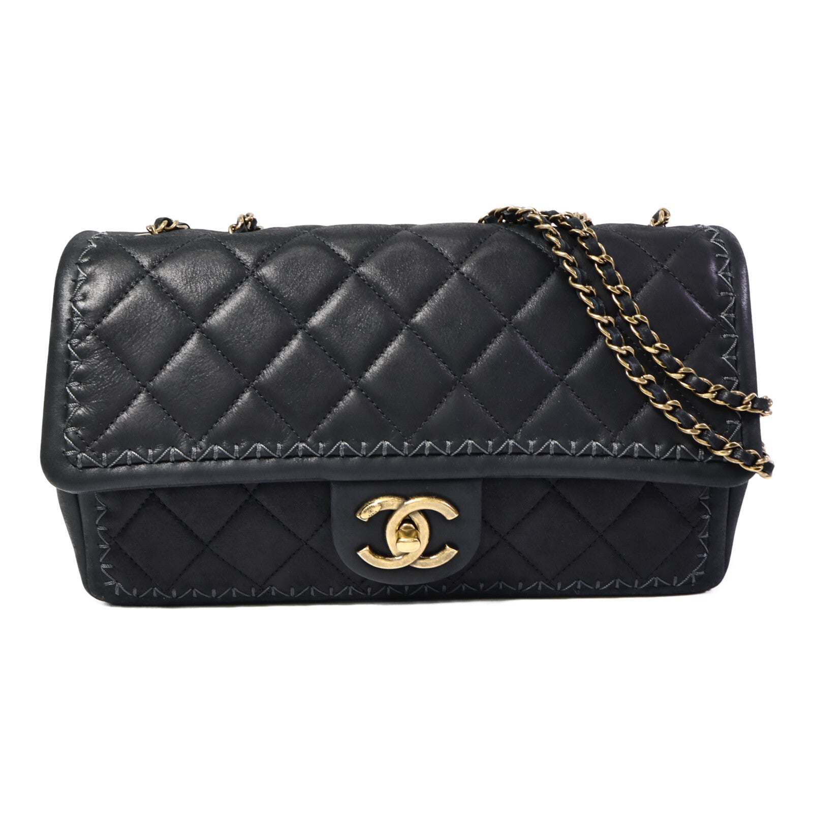 CHANEL 牛皮皮革Chain Shoulder Bag鏈帶肩背袋