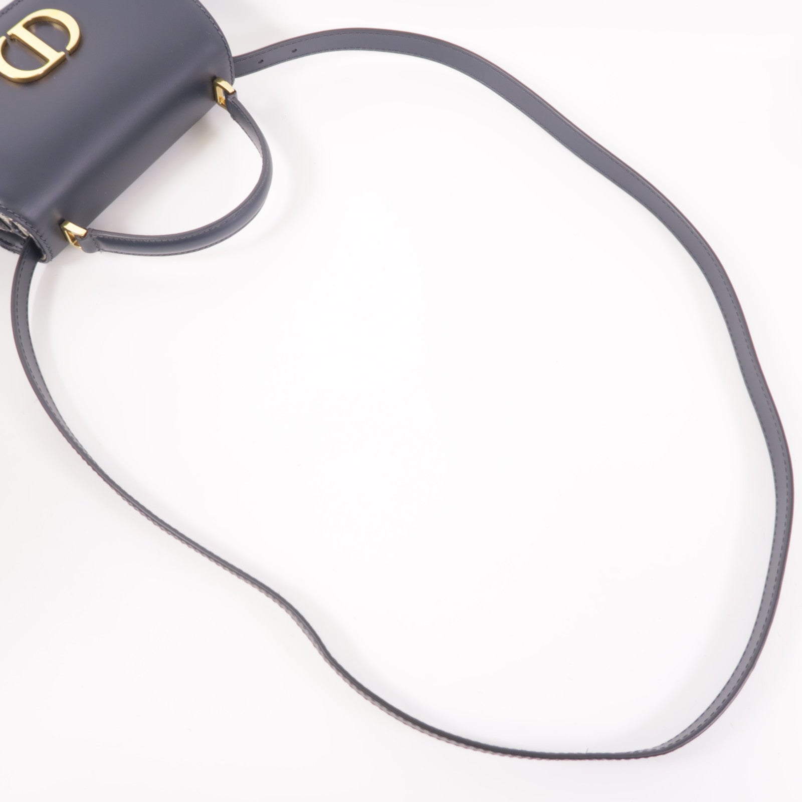 Dior 牛皮皮革/帆布Montaigne Avenue Top Handle金扣手挽肩背兩用袋