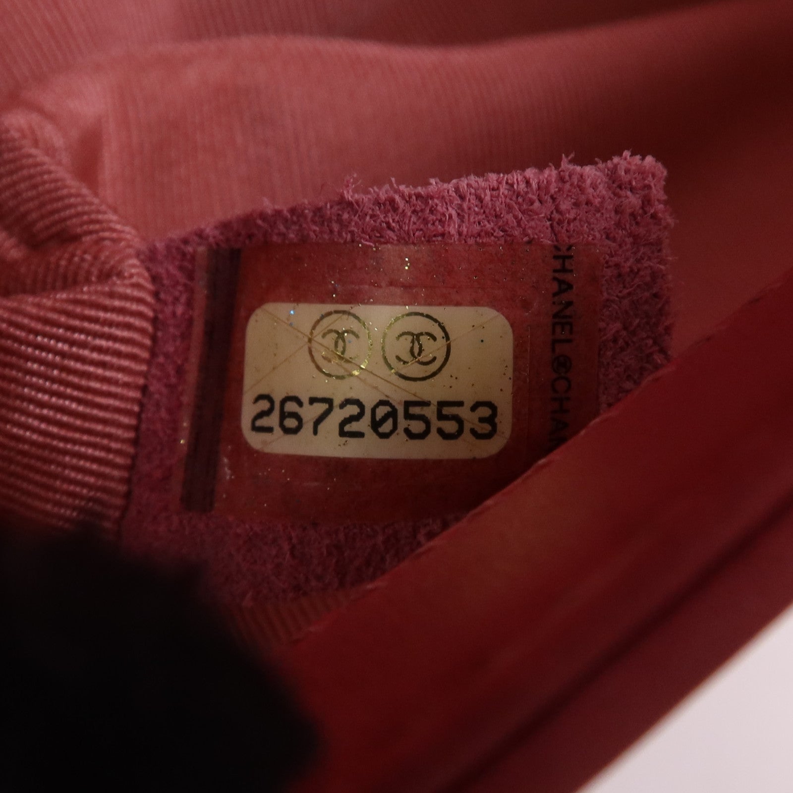 CHANEL 羊皮皮革Boy 20銀扣鏈帶肩背袋