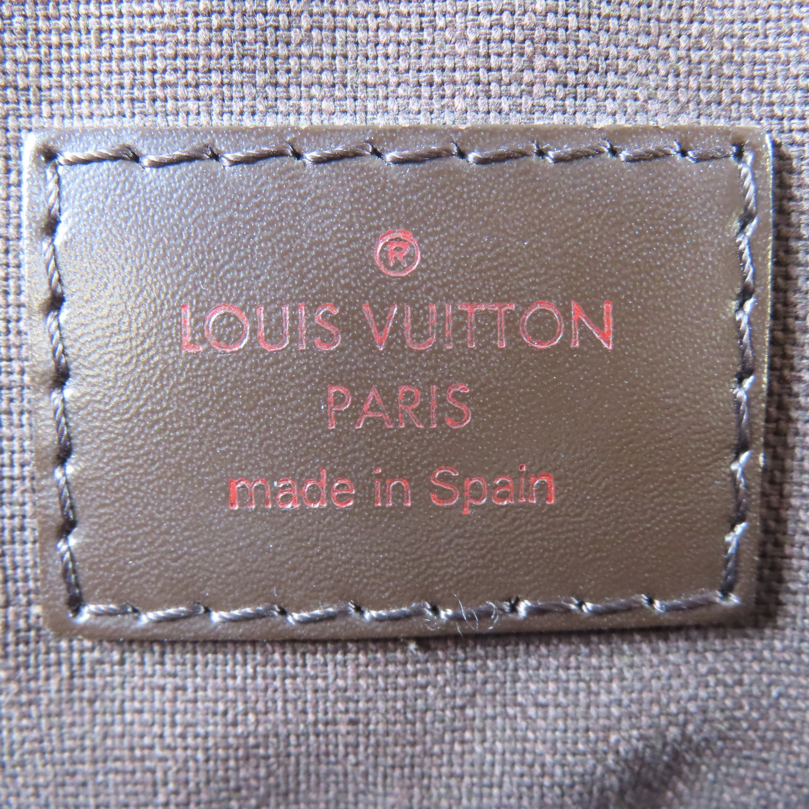 LOUIS VUITTON Damier Ebene District MM金扣肩背袋啡色
