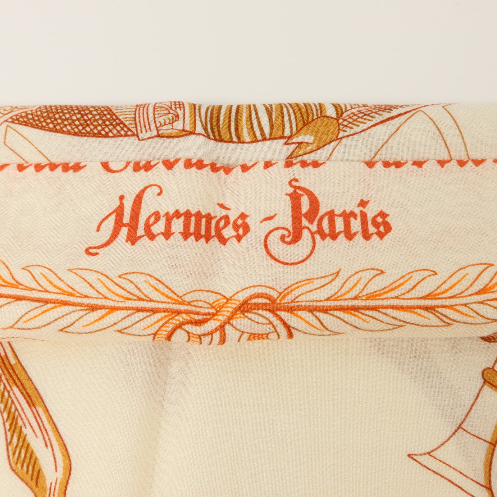 HERMES 羊絨/絲質Scarf 140X140絲巾