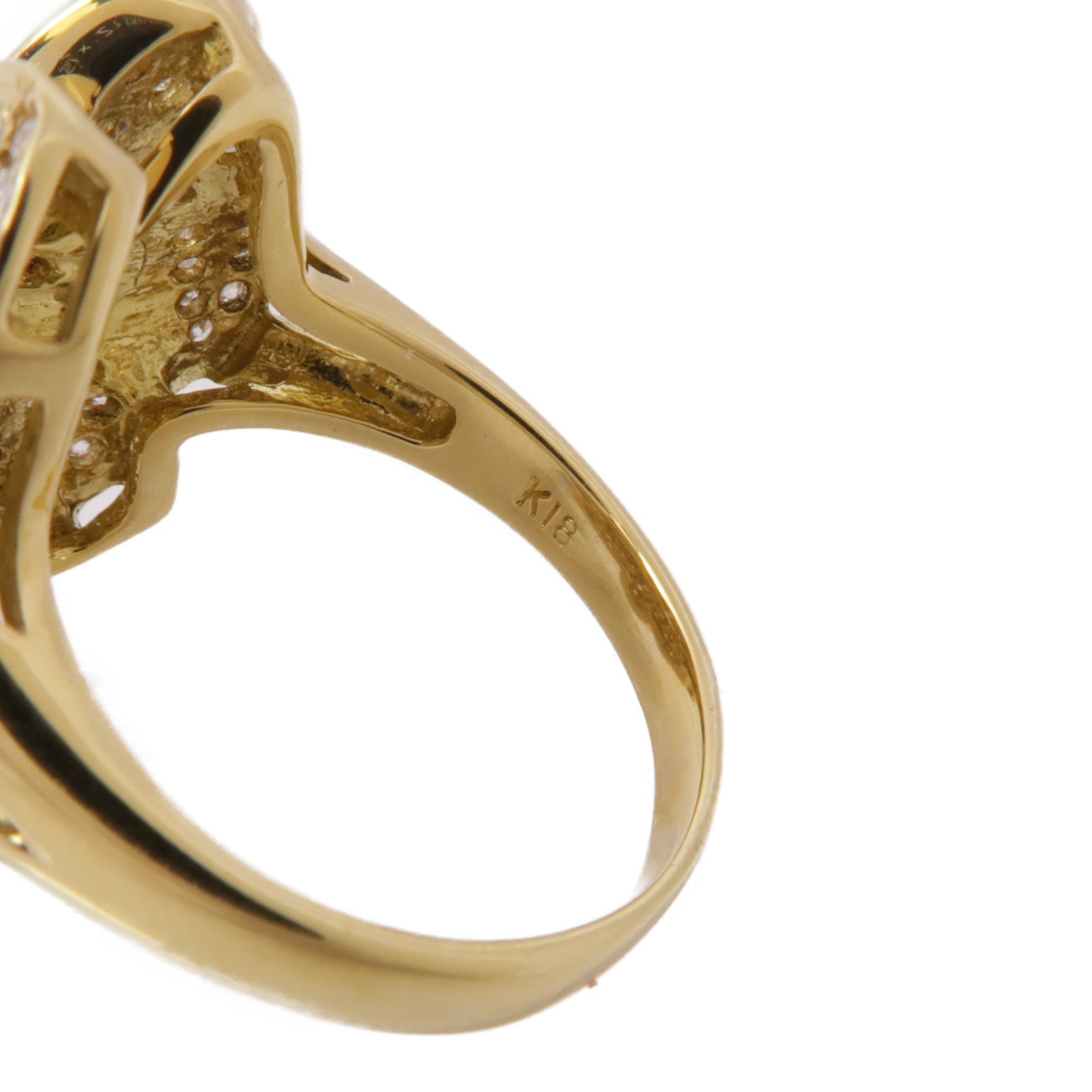 JEWELRY Diamond Ring 18K Yellow Gold US#6.25