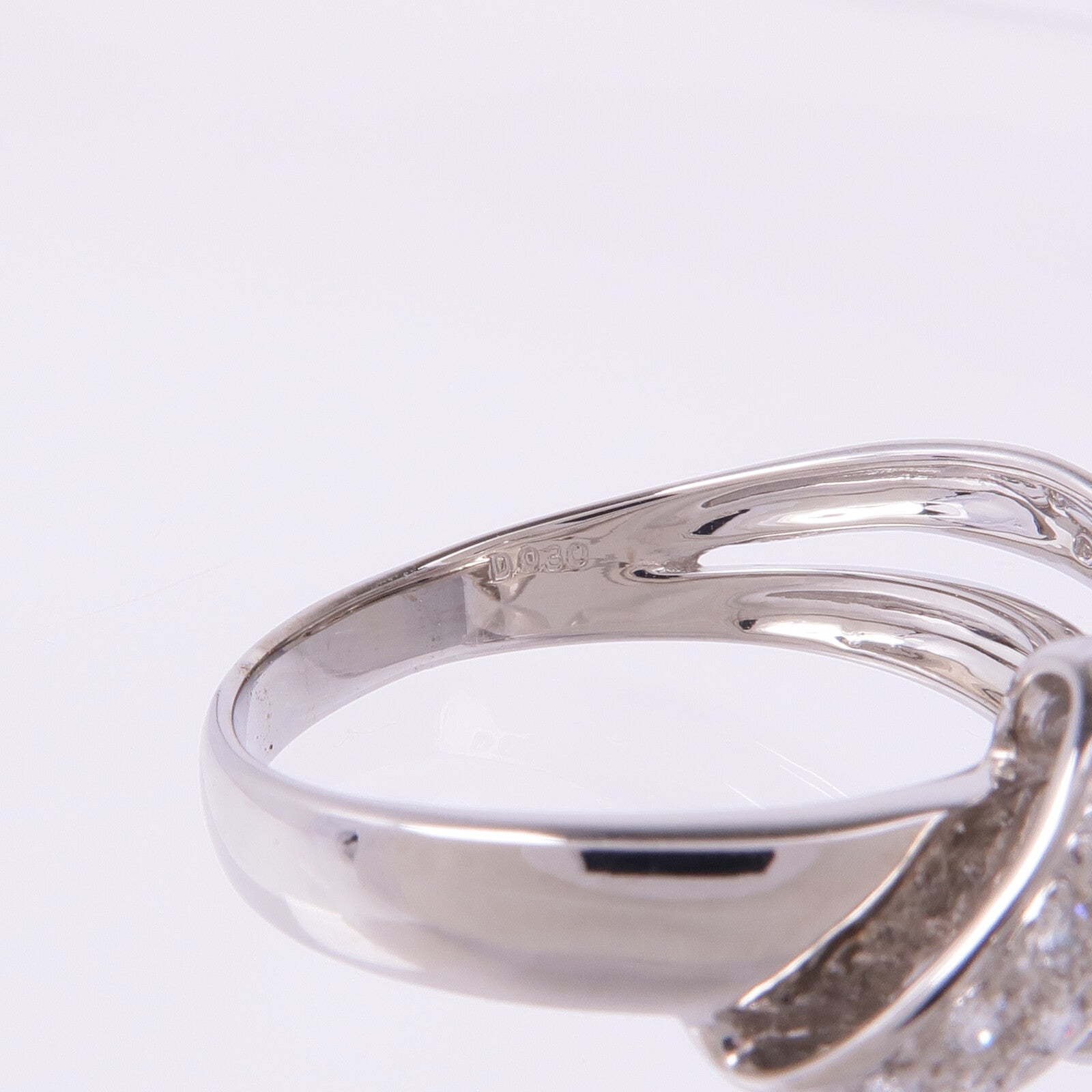 JEWELRY 【激減優惠】18K白金Diamond Ring鑽石戒指US#9