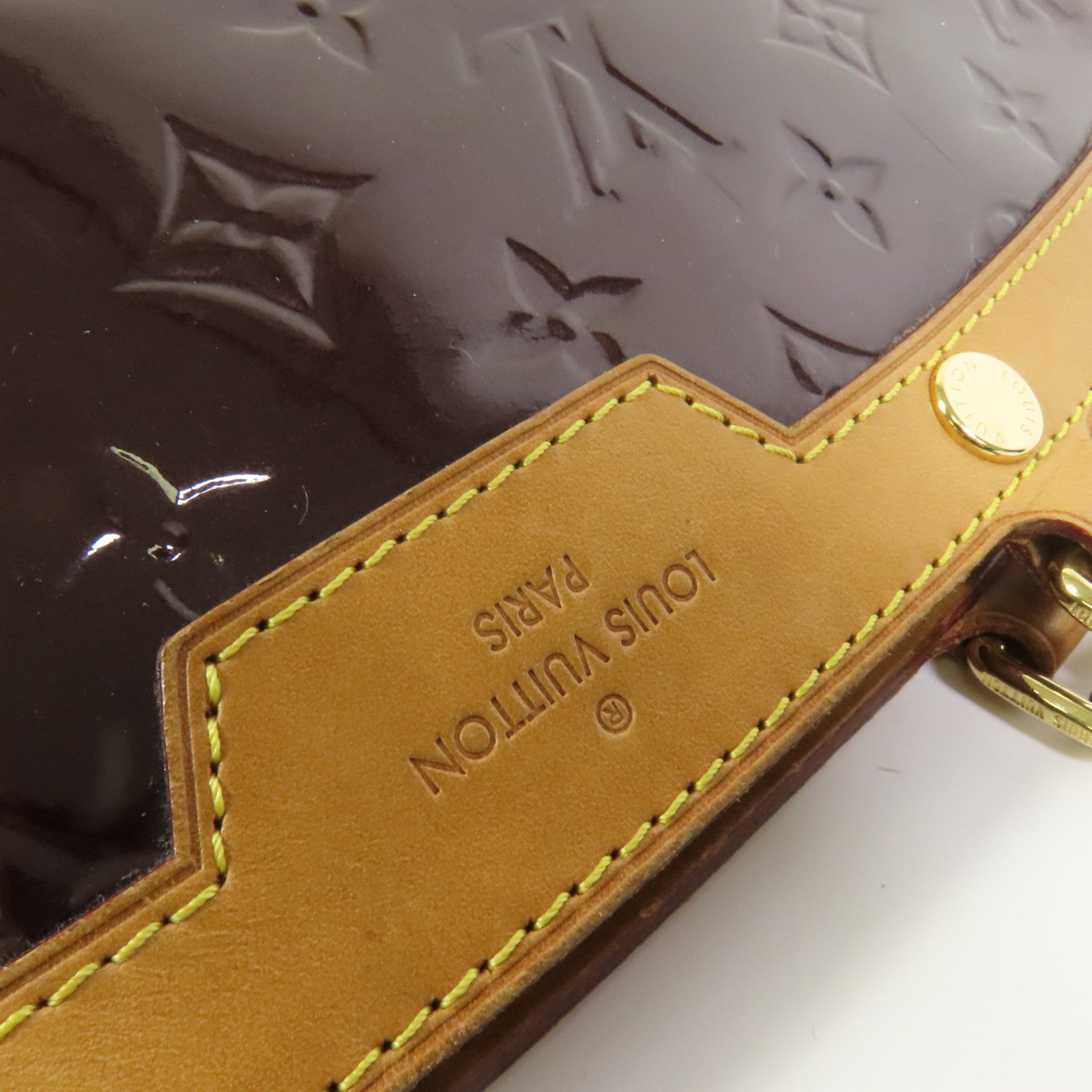 LOUIS VUITTON Monogram Vernis Brea GM金扣手挽肩背兩用袋