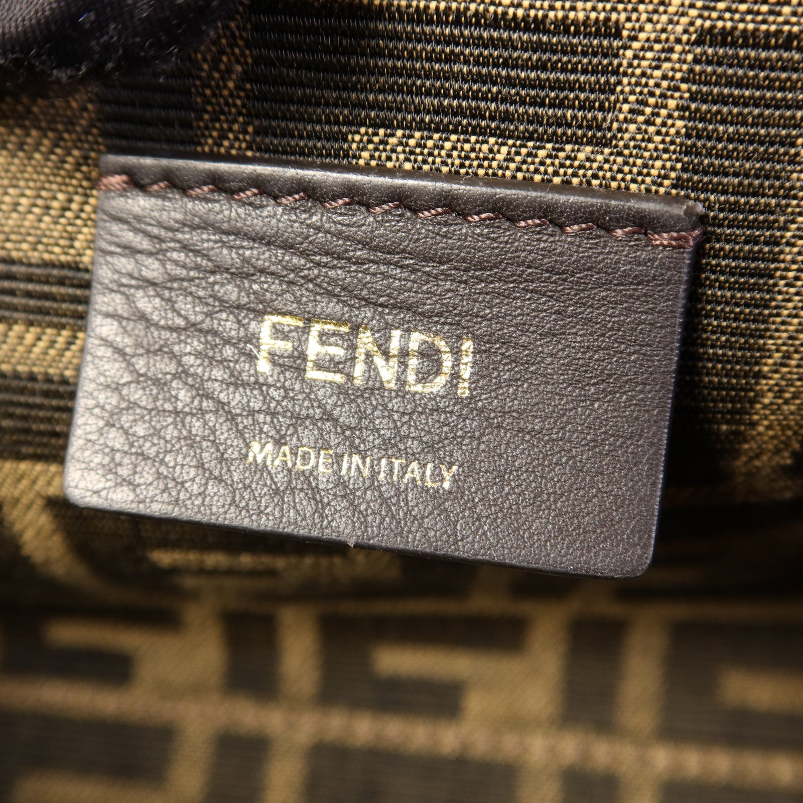 FENDI 蛇皮皮革First Bag金扣肩背袋
