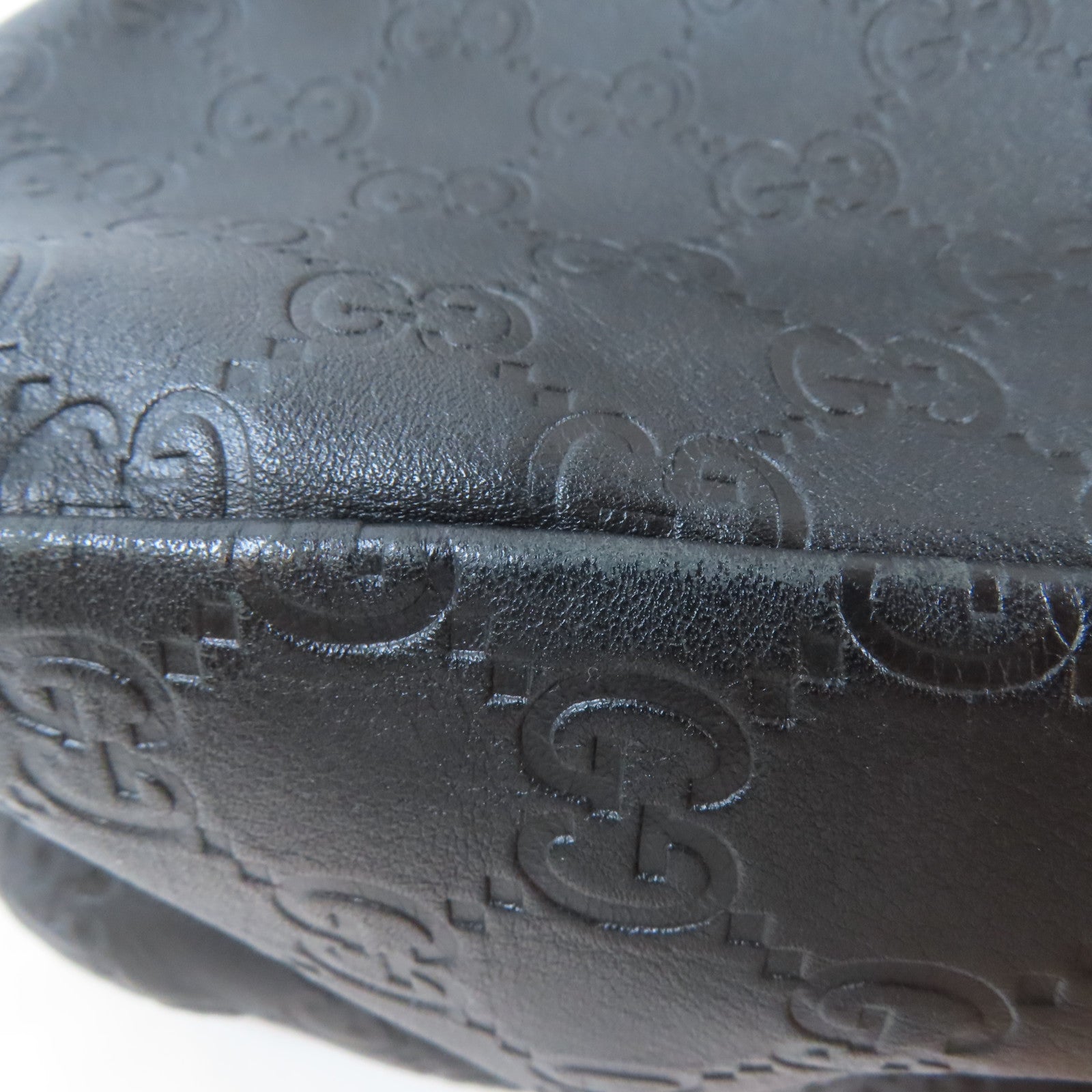 GUCCI 牛皮皮革Horsebit Hobo Bag金扣肩背袋黑色