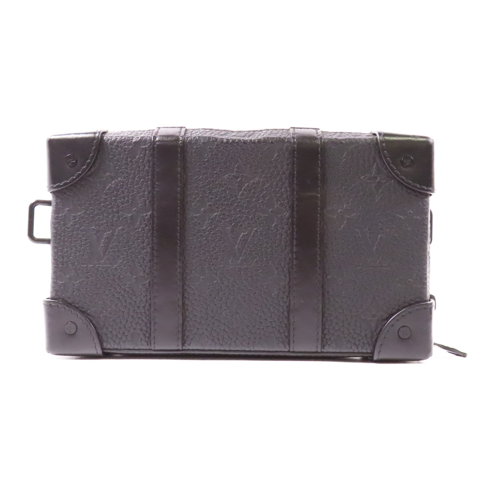 LOUIS VUITTON LV Soft Trunk Shoulder Bag M80224 Monogram Taurillon Black