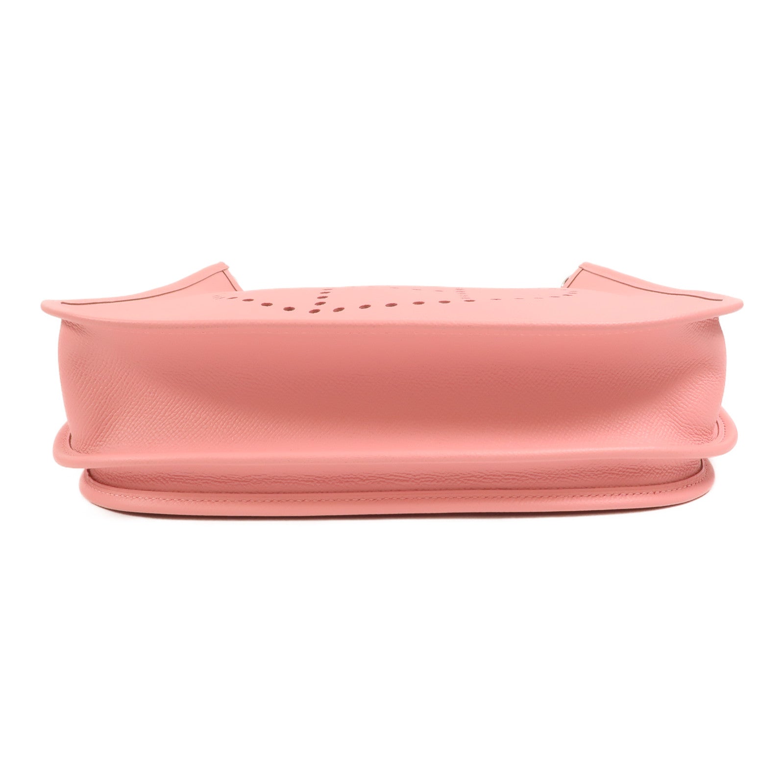 HERMES Epsom皮革Evelyne PM肩背袋Rose Confetti
