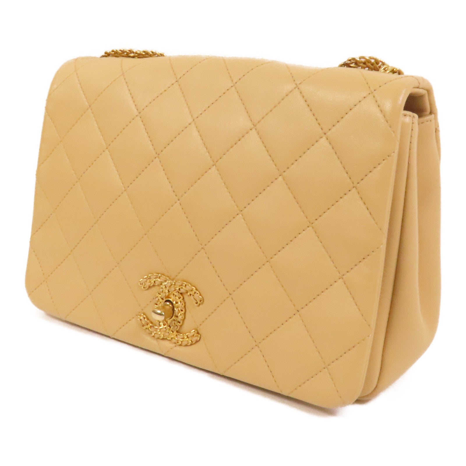 CHANEL 羊皮皮革Chain Shoulder Bag鏈帶肩背袋