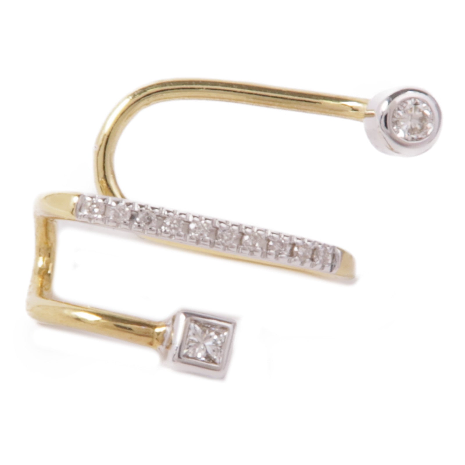 JEWELRY 18K黃金Diamond Ear Cuff鑽石耳夾