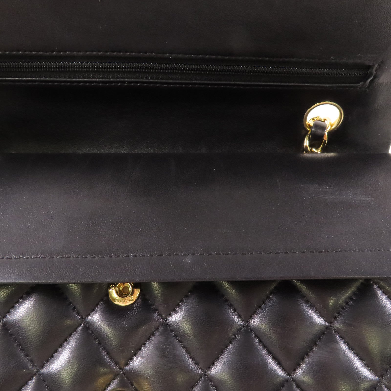 CHANEL 羊皮皮革Classic 25金扣鏈帶肩背袋