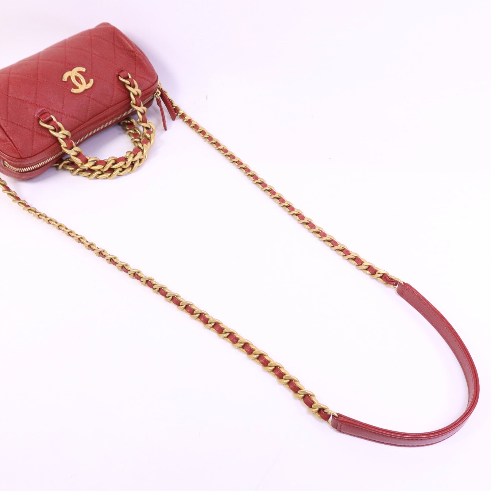 CHANEL 牛皮皮革2 Way Chain Shoulder Bag肩背袋