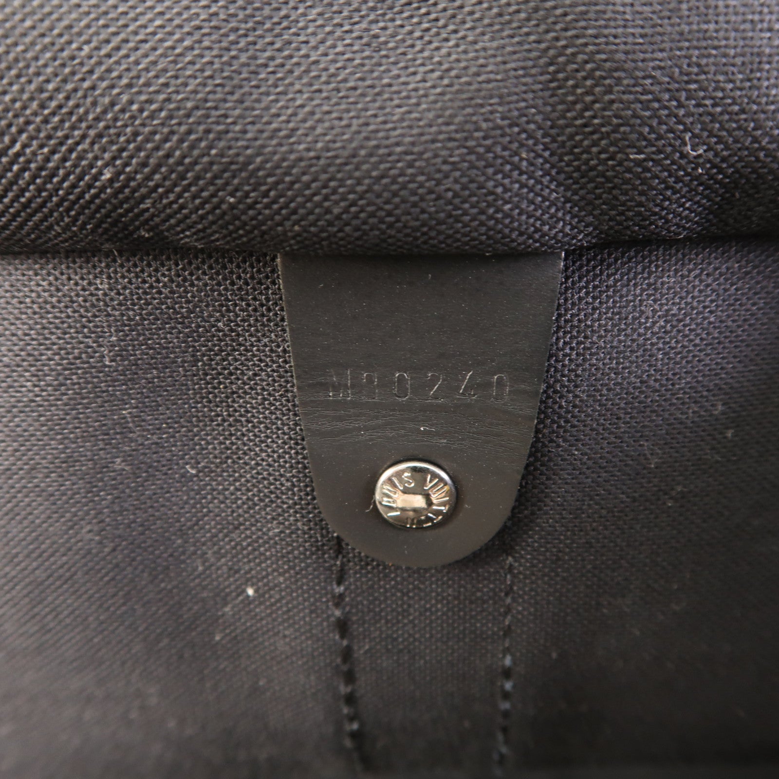LOUIS VUITTON Monogram Eclipse Keepall 45 Bandouliere銀扣手挽肩背兩用袋