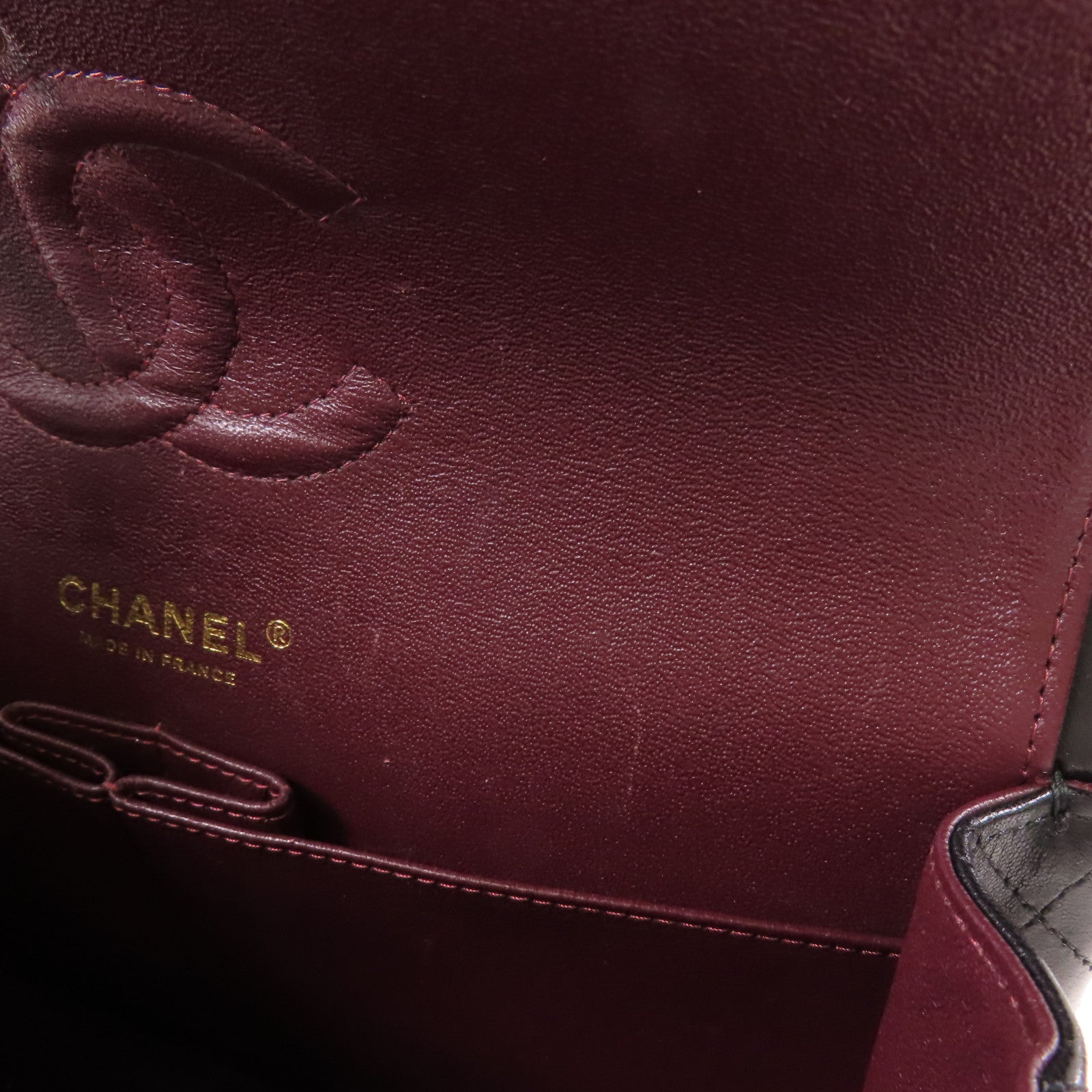 CHANEL 羊皮皮革Classic 25金扣鏈帶肩背袋