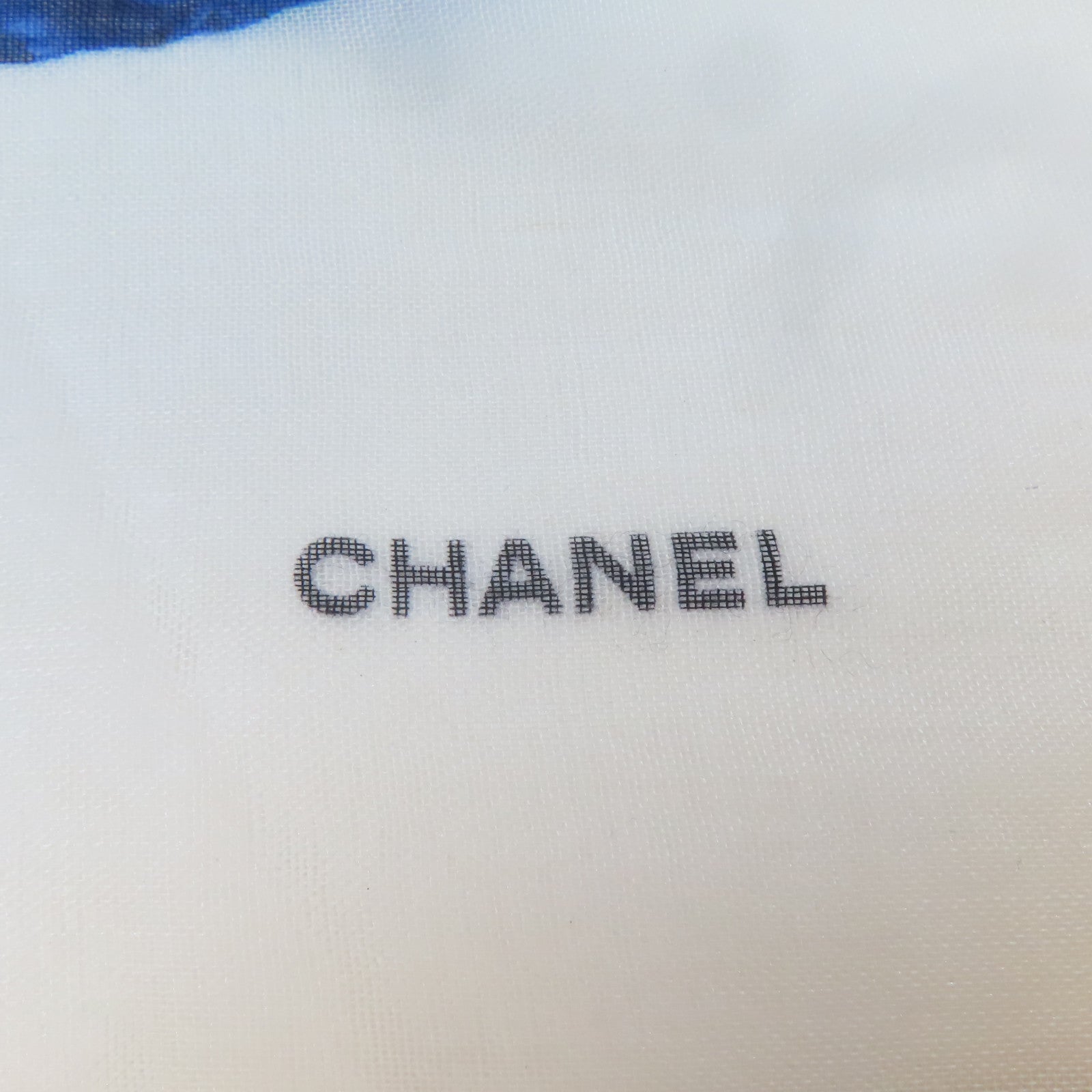 CHANEL 羊絨/絲質Scarf絲巾白色/紫色/藍色
