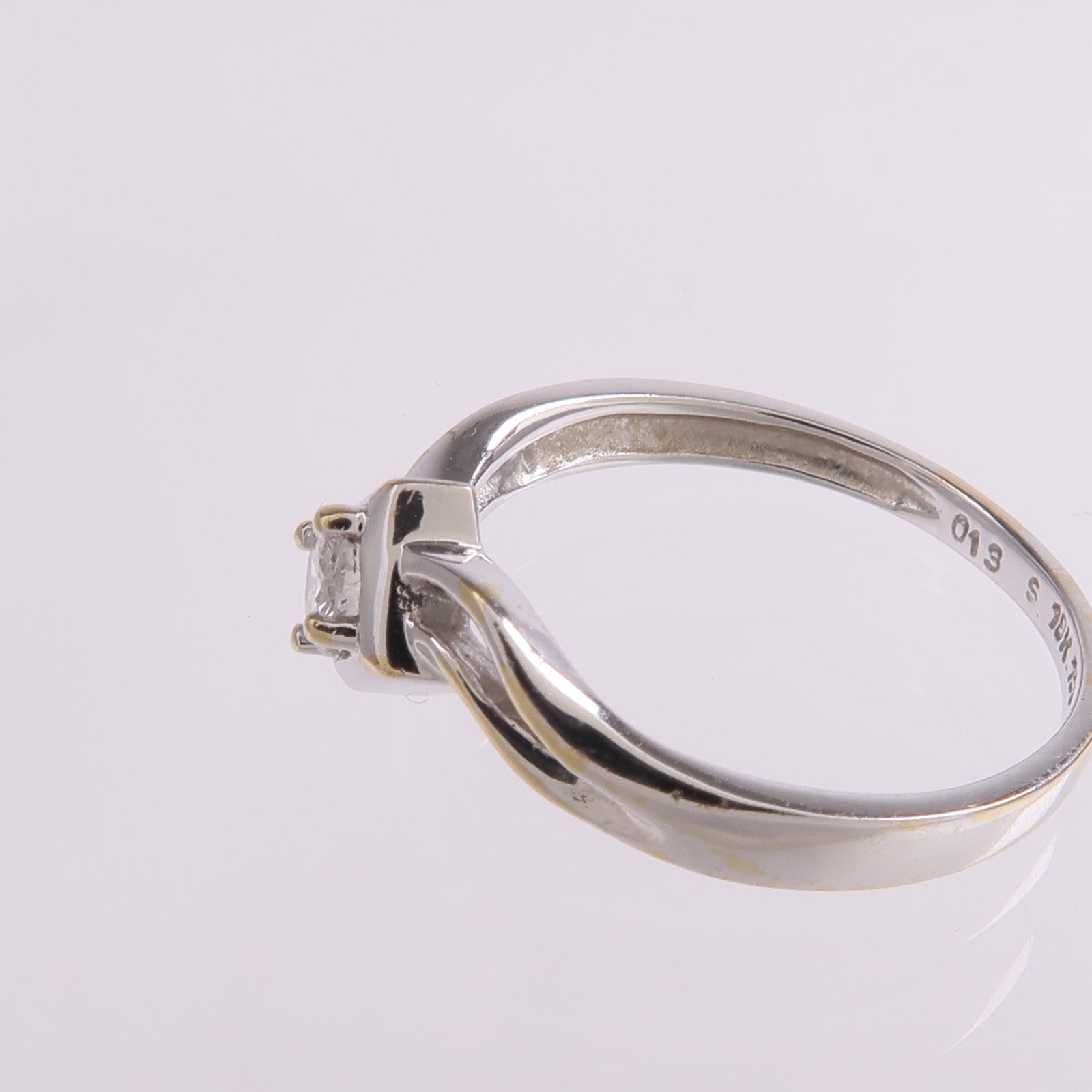 JEWELRY 【激減優惠】18K白金Diamond Ring鑽石戒指US#5.75