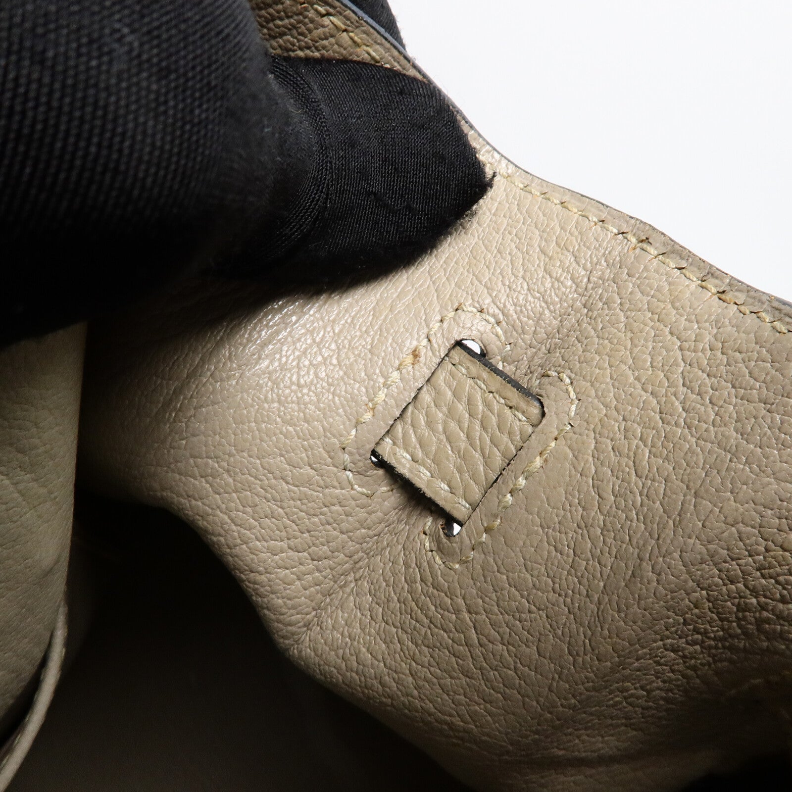 HERMES Togo皮革Birkin 30手挽袋Gris Tourterelle