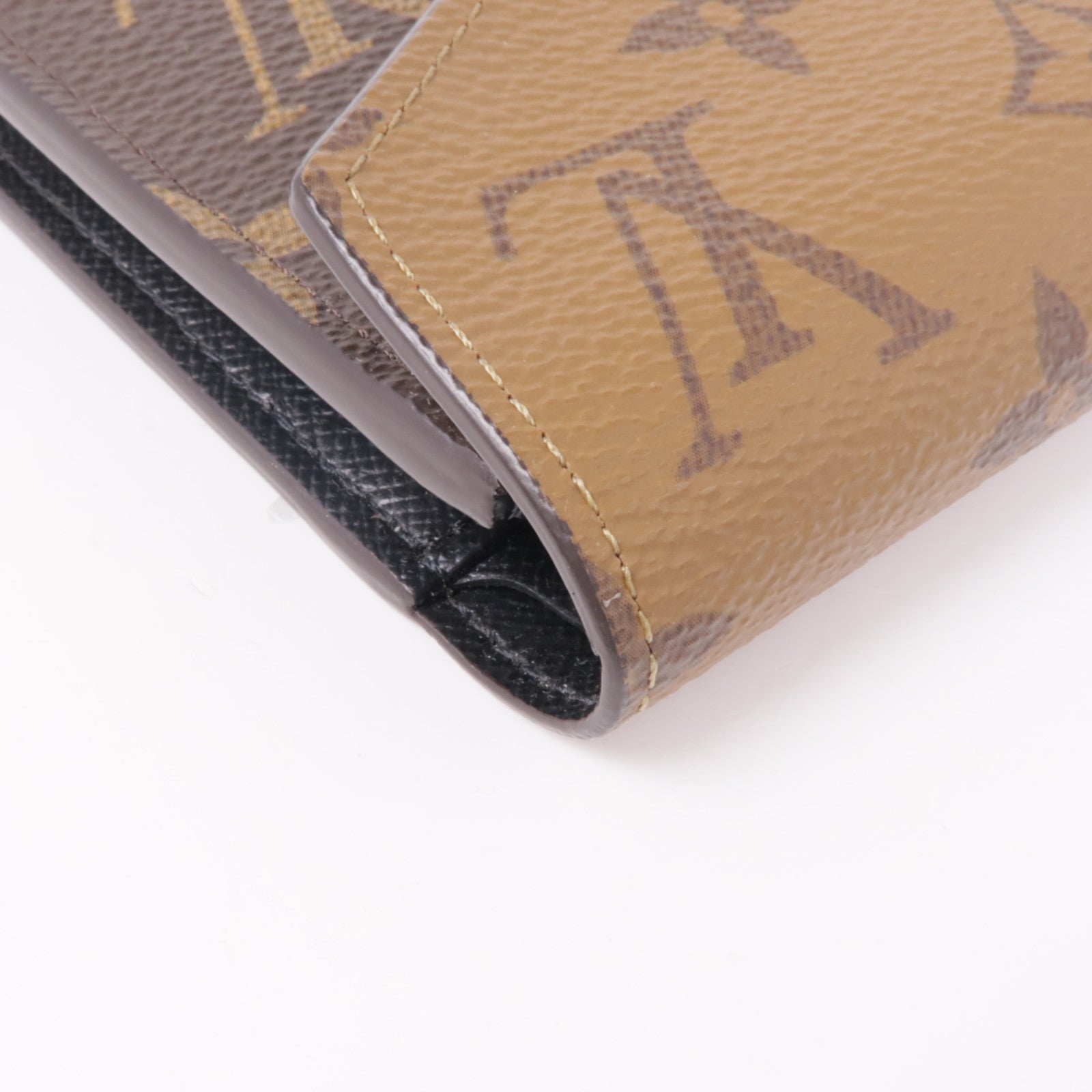LOUIS VUITTON Monogram/Monogram Reverse Victorine Wallet金扣錢包