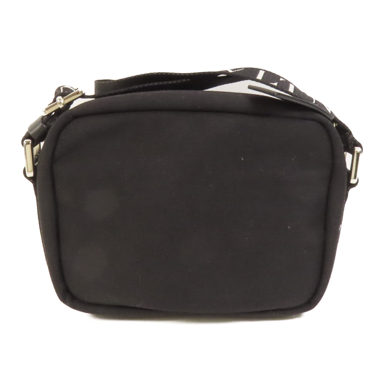 Valentino 帆布VLTN Garavami Shoulder Bag銀扣肩背袋
