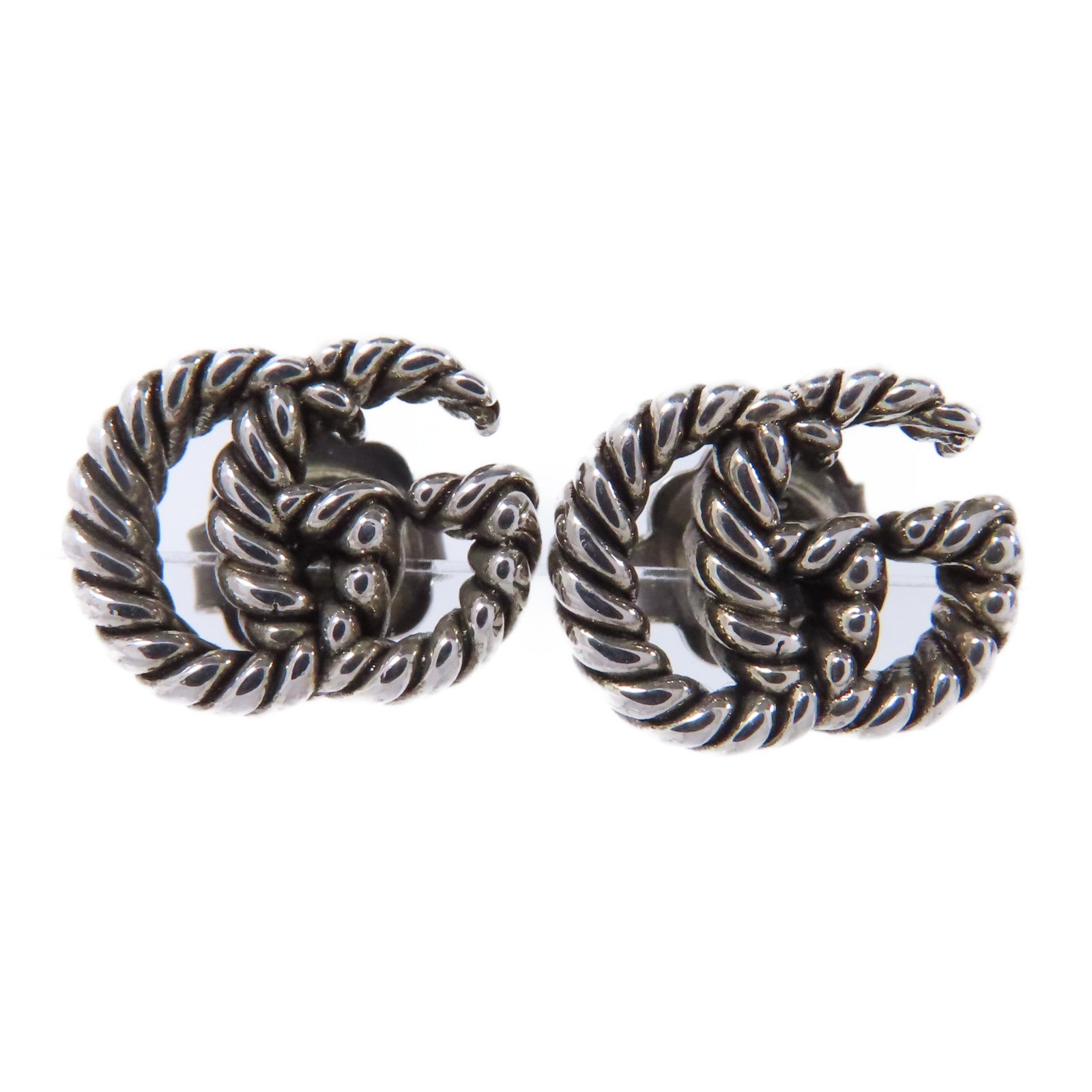 GUCCI 925純銀Double G Earrings耳環
