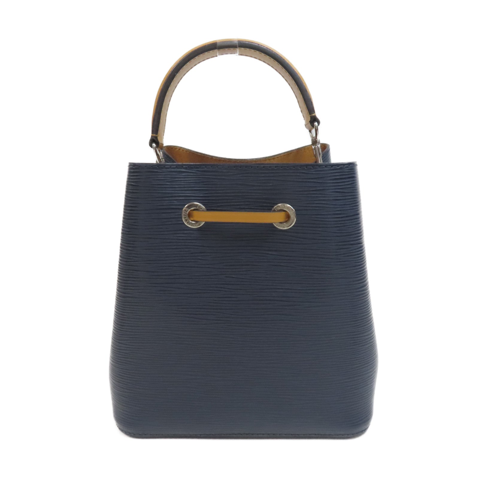 LOUIS VUITTON Epi NeoNoe BB銀扣手挽肩背兩用袋深藍色