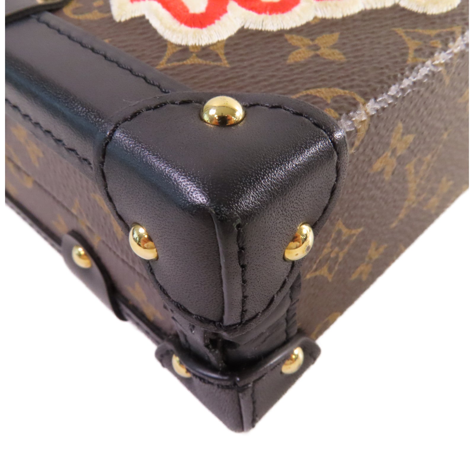 LOUIS VUITTON 【激減優惠】Monogram Petite Malle Shoulder Bag金扣肩背袋啡色