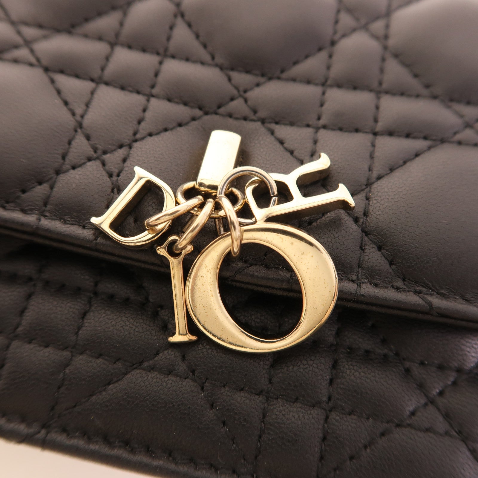 Dior 羊皮皮革My Dior Mini Bag金扣手挽肩背兩用袋