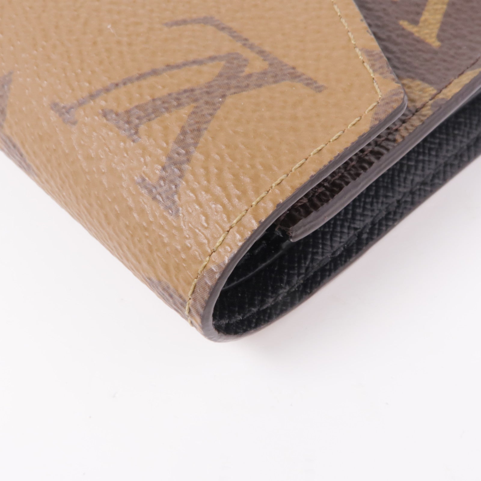 LOUIS VUITTON Monogram/Monogram Reverse Victorine Wallet金扣錢包