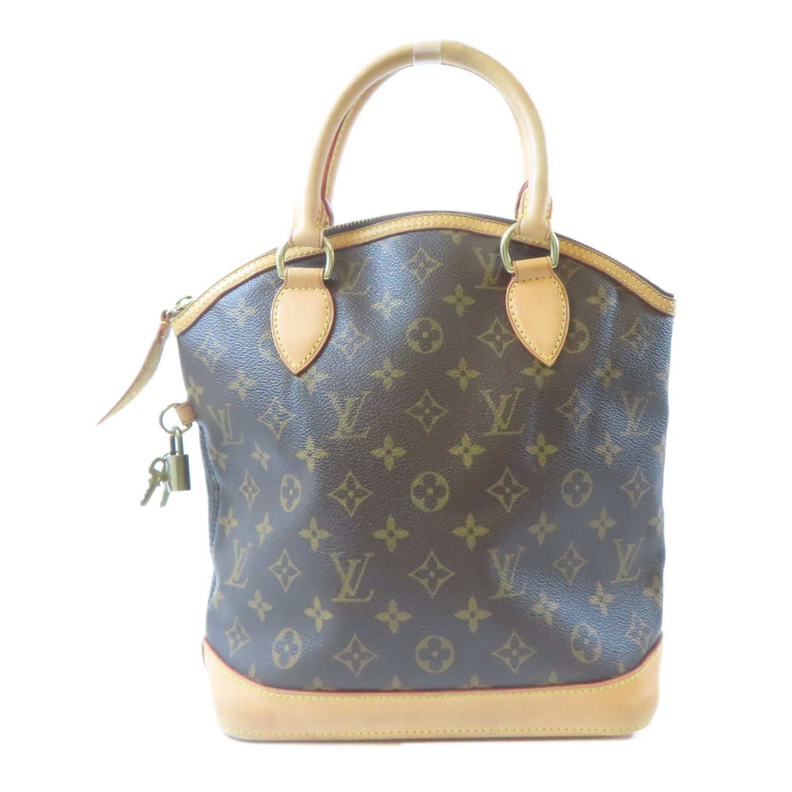 LOUIS VUITTON 【激減優惠】Monogram Lockit金扣手挽袋啡色