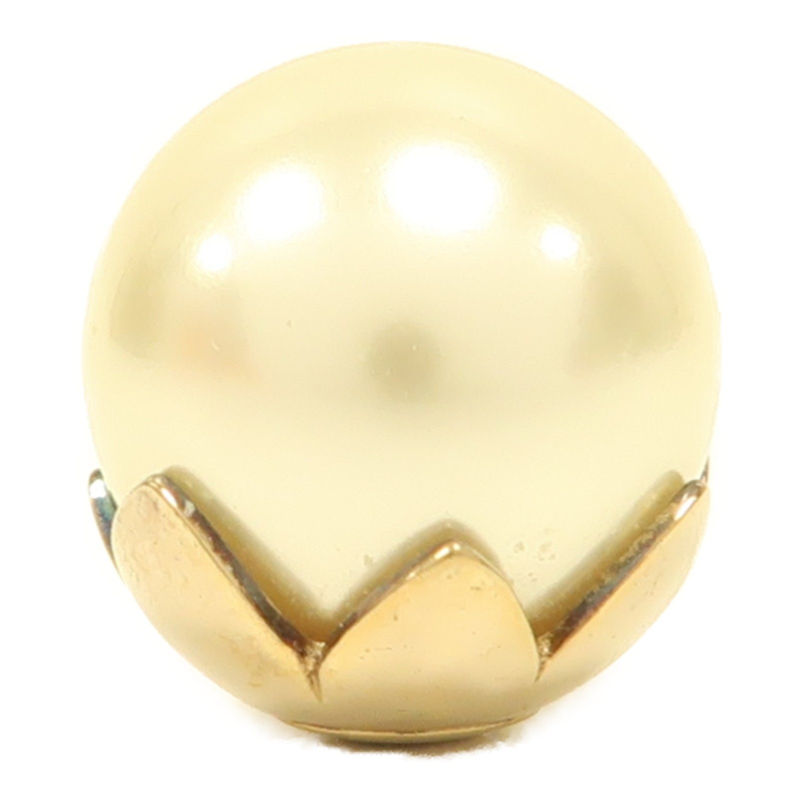 Dior 【激減優惠】金屬/PVC Earrings耳環白色/金色