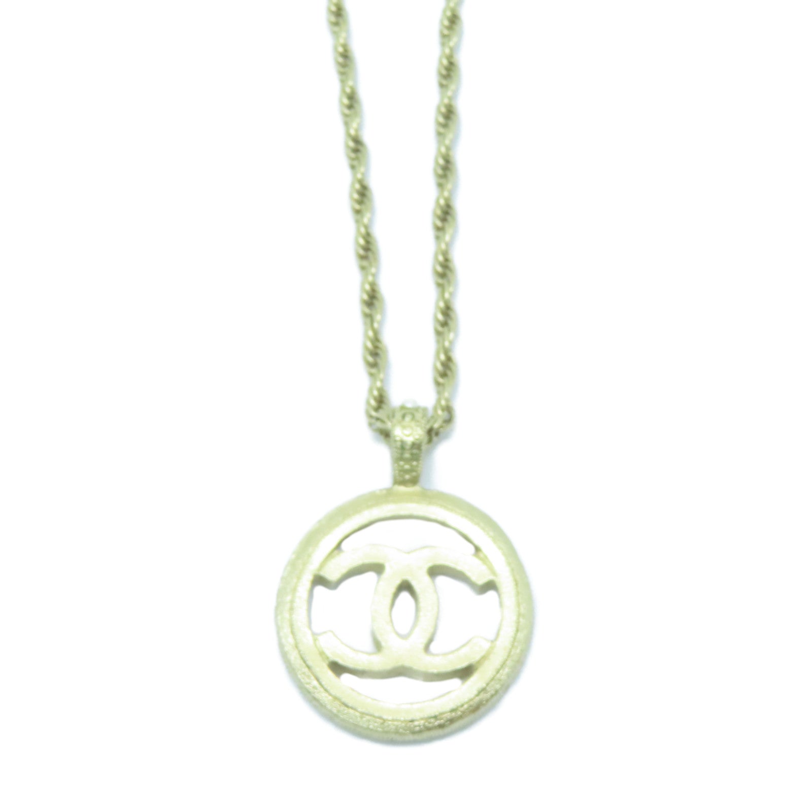 CHANEL 【激減優惠】金屬Necklace項鍊金色#60cm