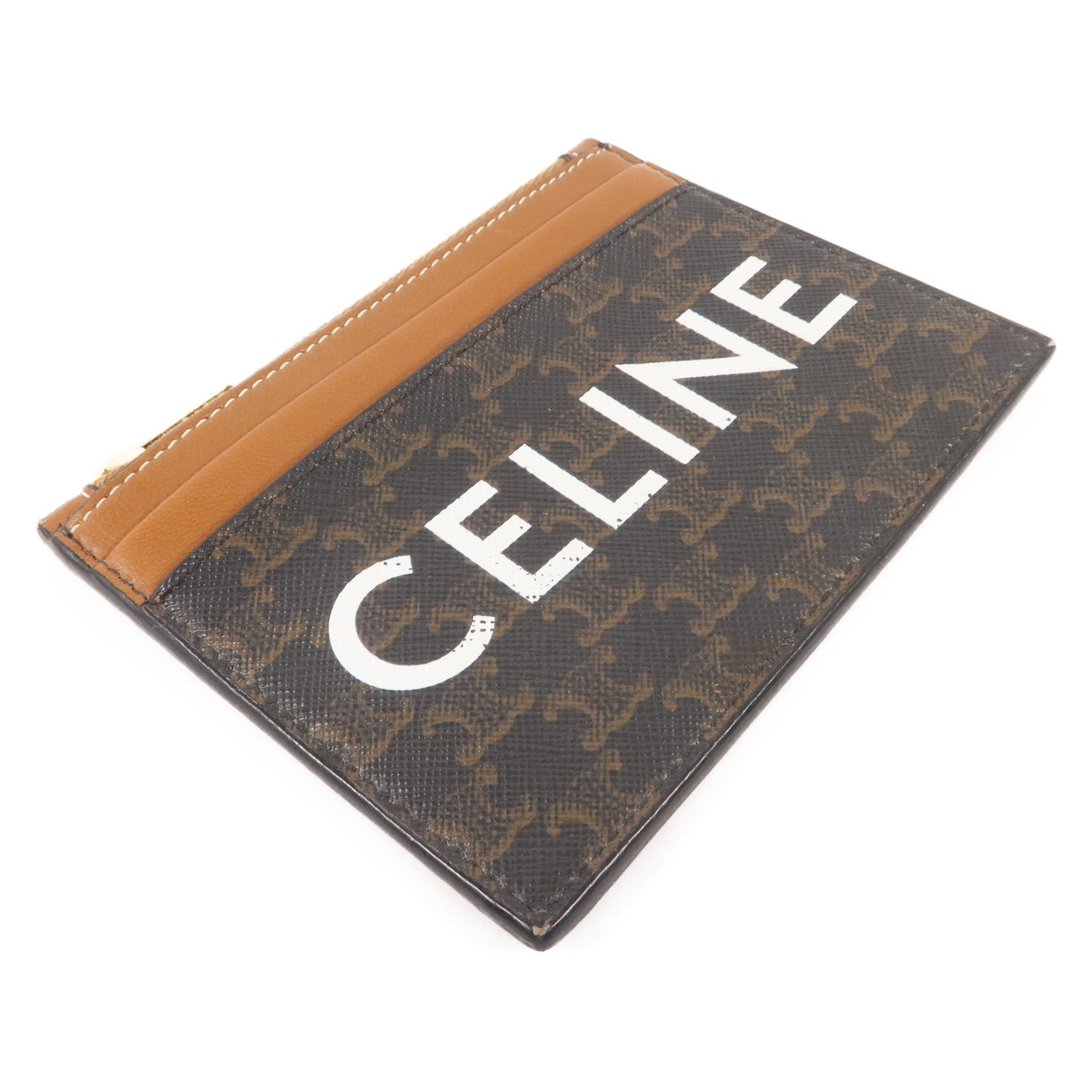 CELINE 塗層帆布Zipped Card Holder卡片套
