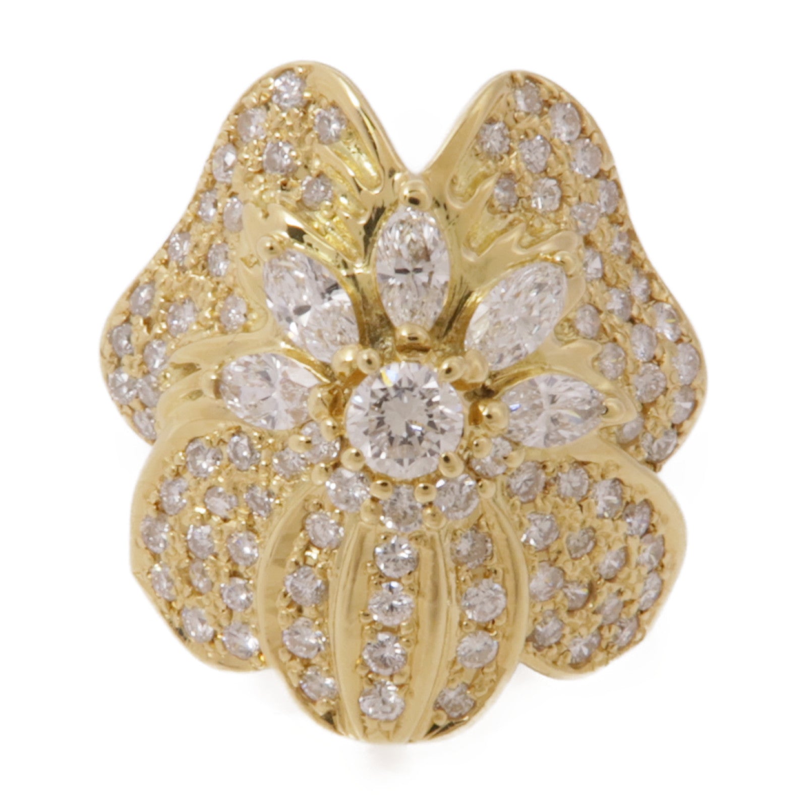 JEWELRY Diamond Ring 18K Yellow Gold US#6.25